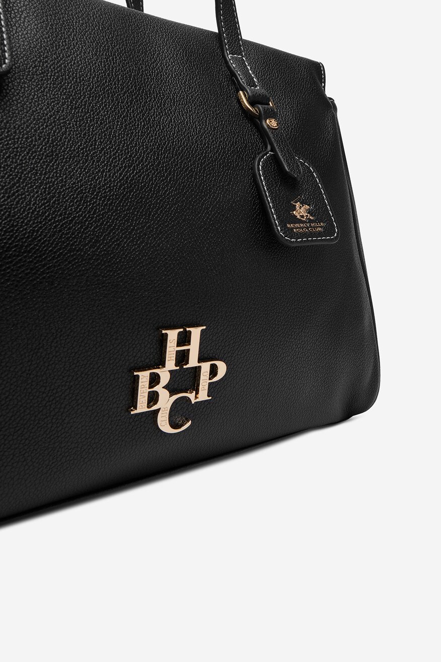 
                Дамска чанта Beverly Hills Polo Club ЧЕРЕН - 5906751599440