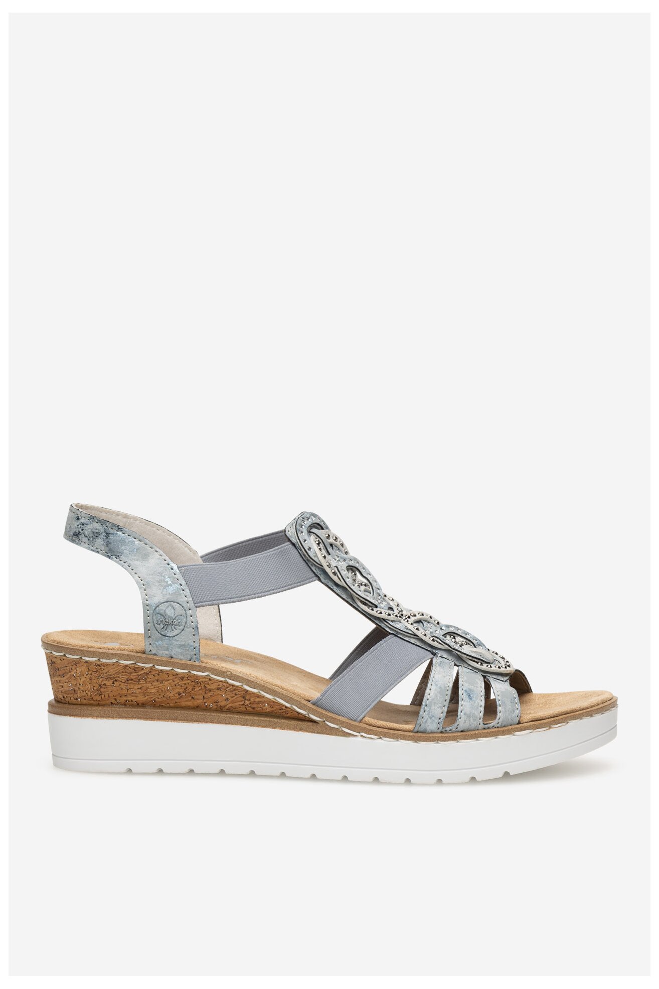 Sandały Rieker V38H8-12 Niebieski