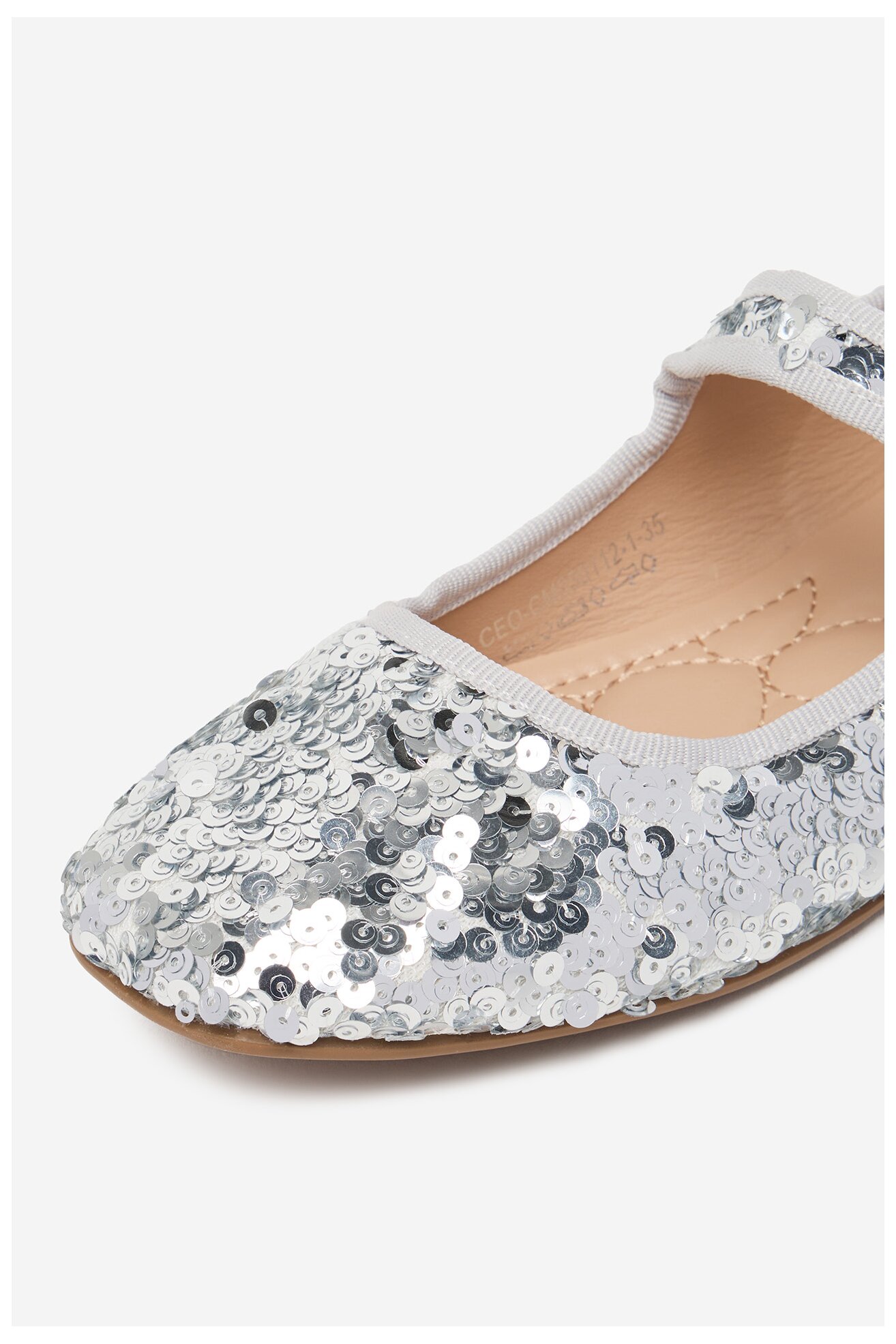 Baleriny Juicy Couture CEO-CM250112-1 Srebrny