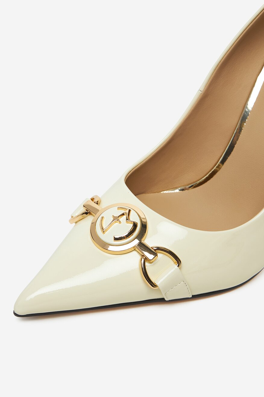 Pantofi cu toc EVA MINGE ALB - 5906751283486