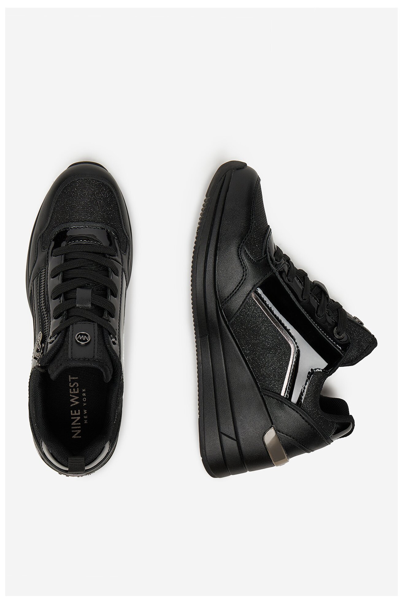 Sneakers NINE WEST CEO-AMINA-01 Czarny