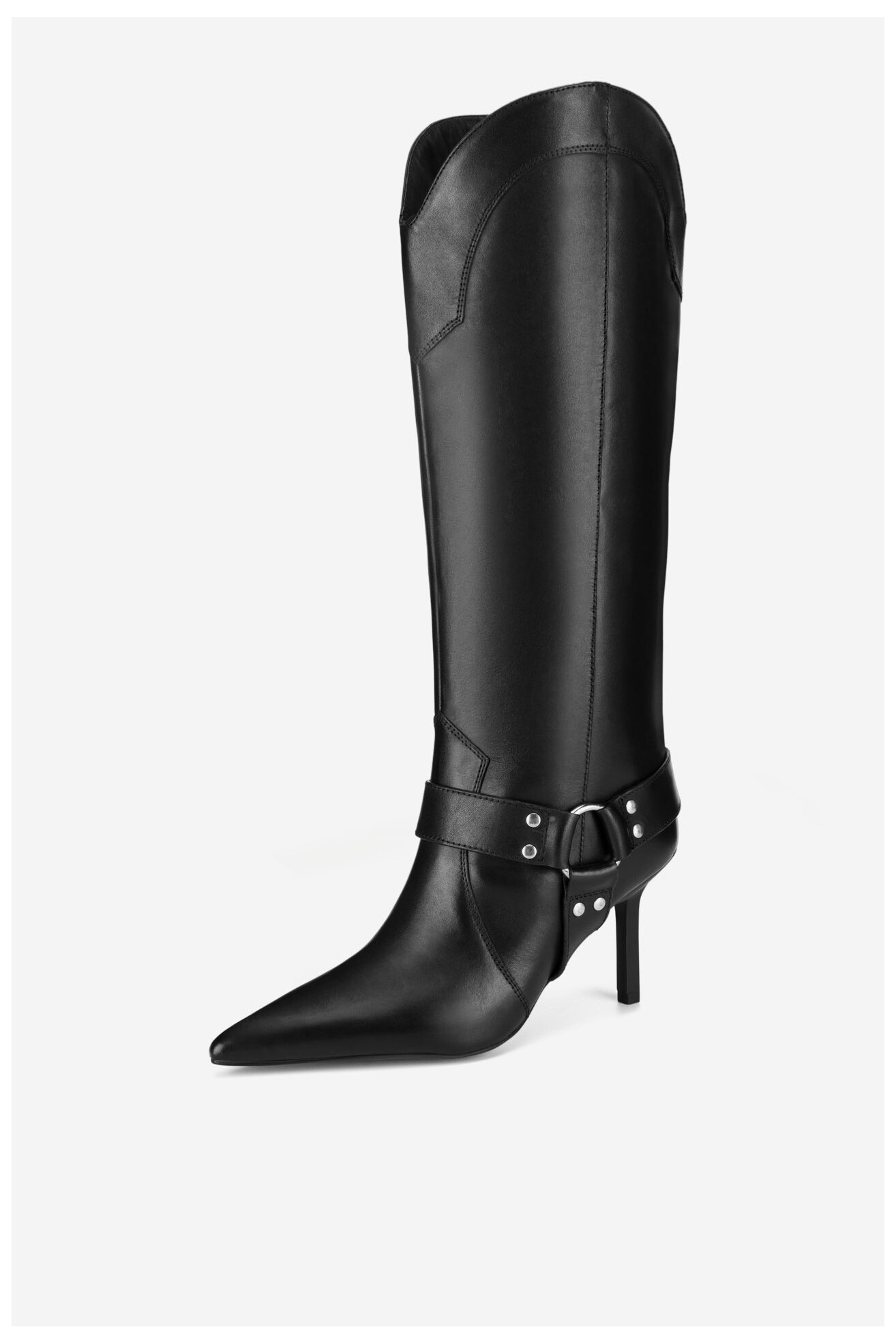 Kozaki EVA MINGE AZIZA-115832 Czarny