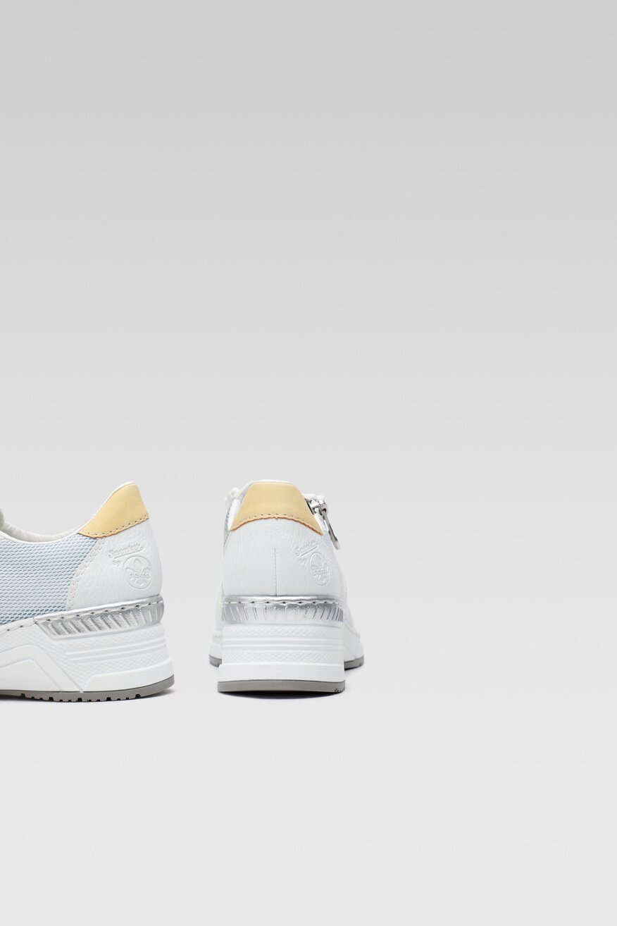 
                Rieker - Sneakersy skórzane na koturnie - 5904862476919