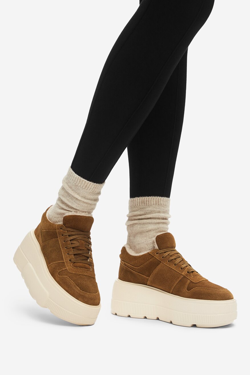 Badura - Sneakersy zamszowe ocieplane - 5905588966708