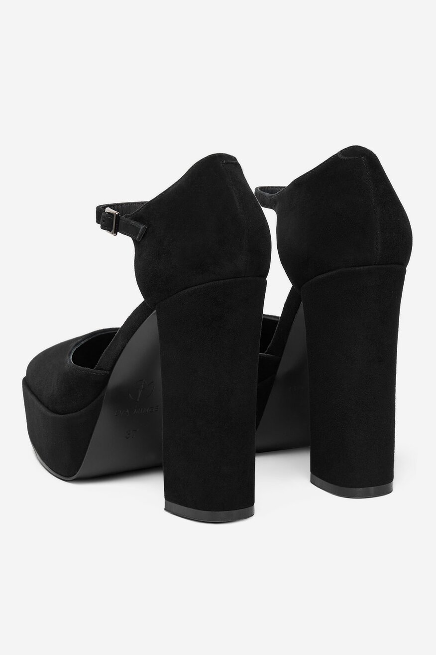 EVA MINGE - Czółenka zamszowe - 5906751274224