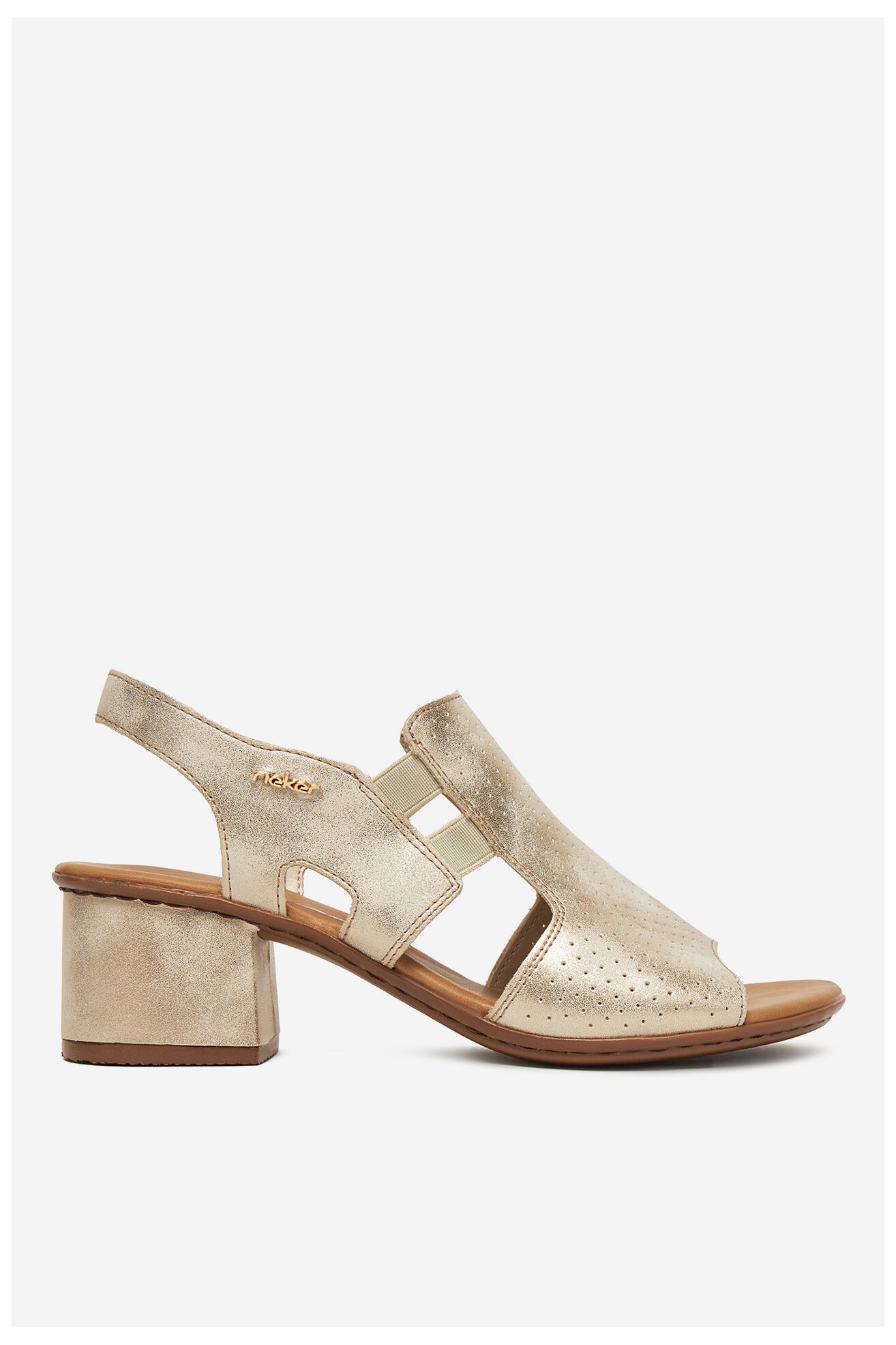 Sandały Rieker CEO-64665-60 Złoty