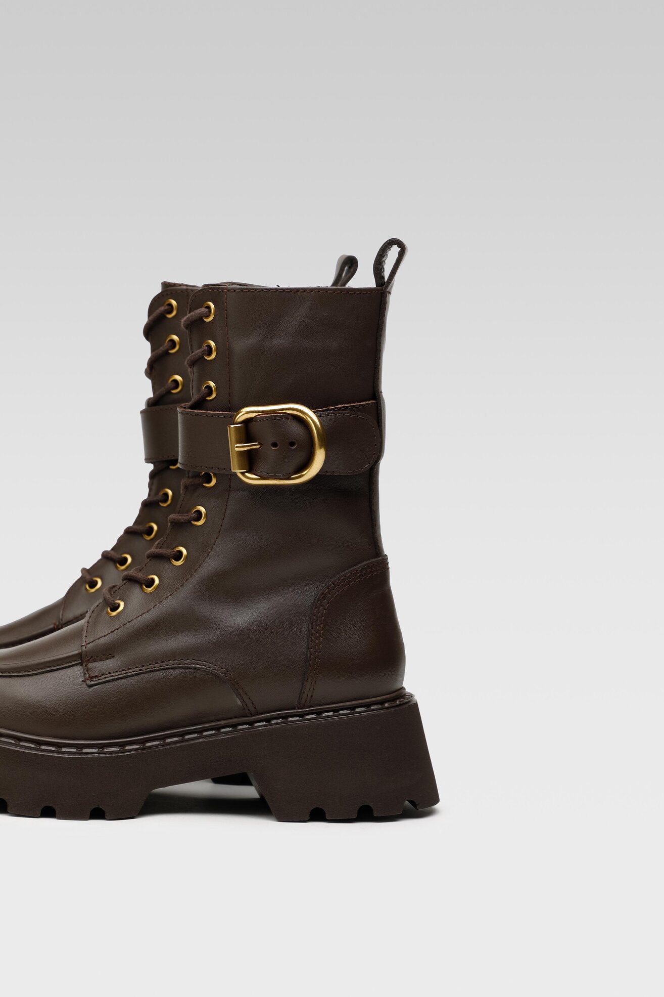 Trzewiki Badura 222FW66 Brązowy