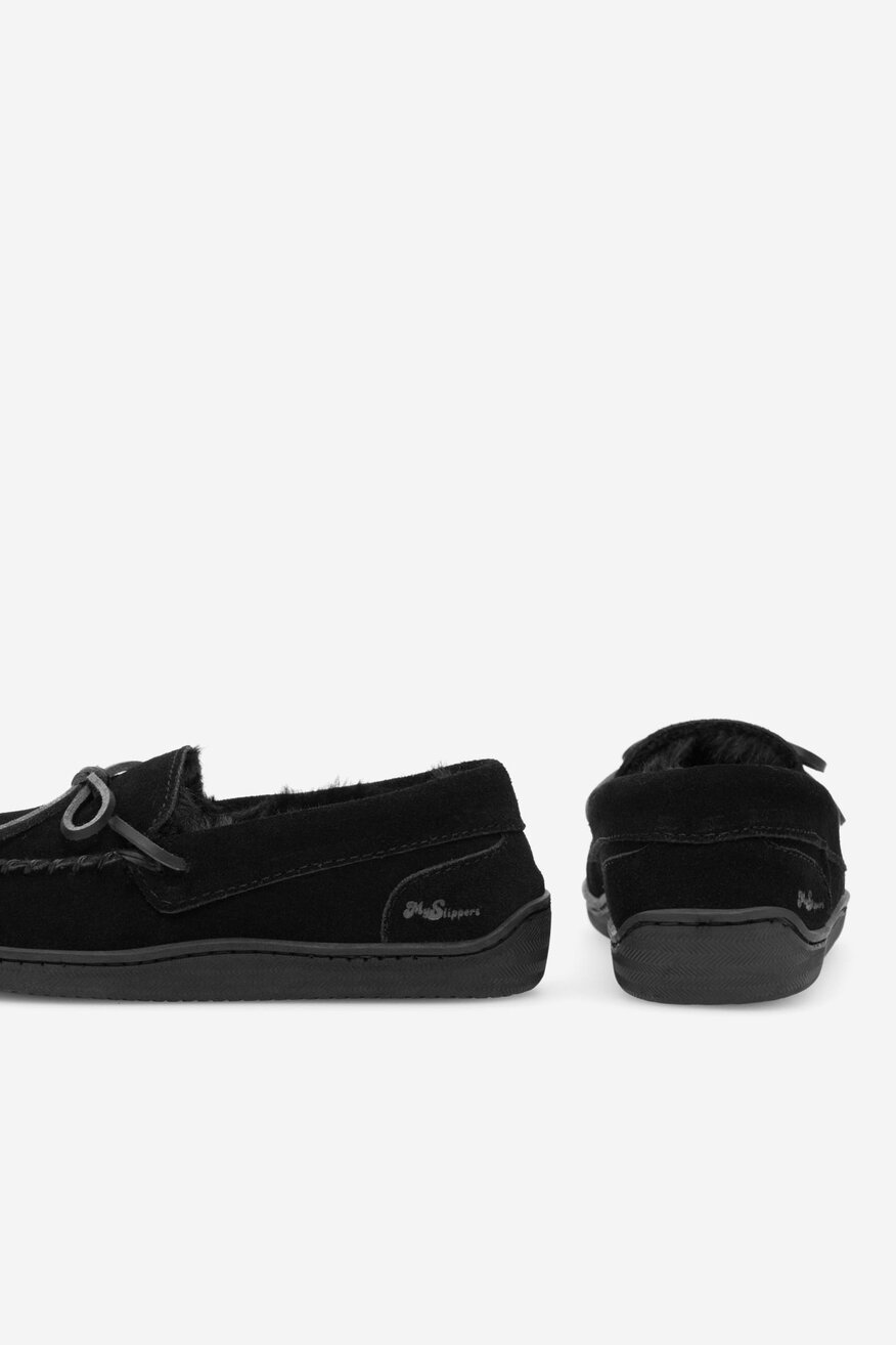 
                MYSLIPPERS - Skórzane kapcie - 2230055898439