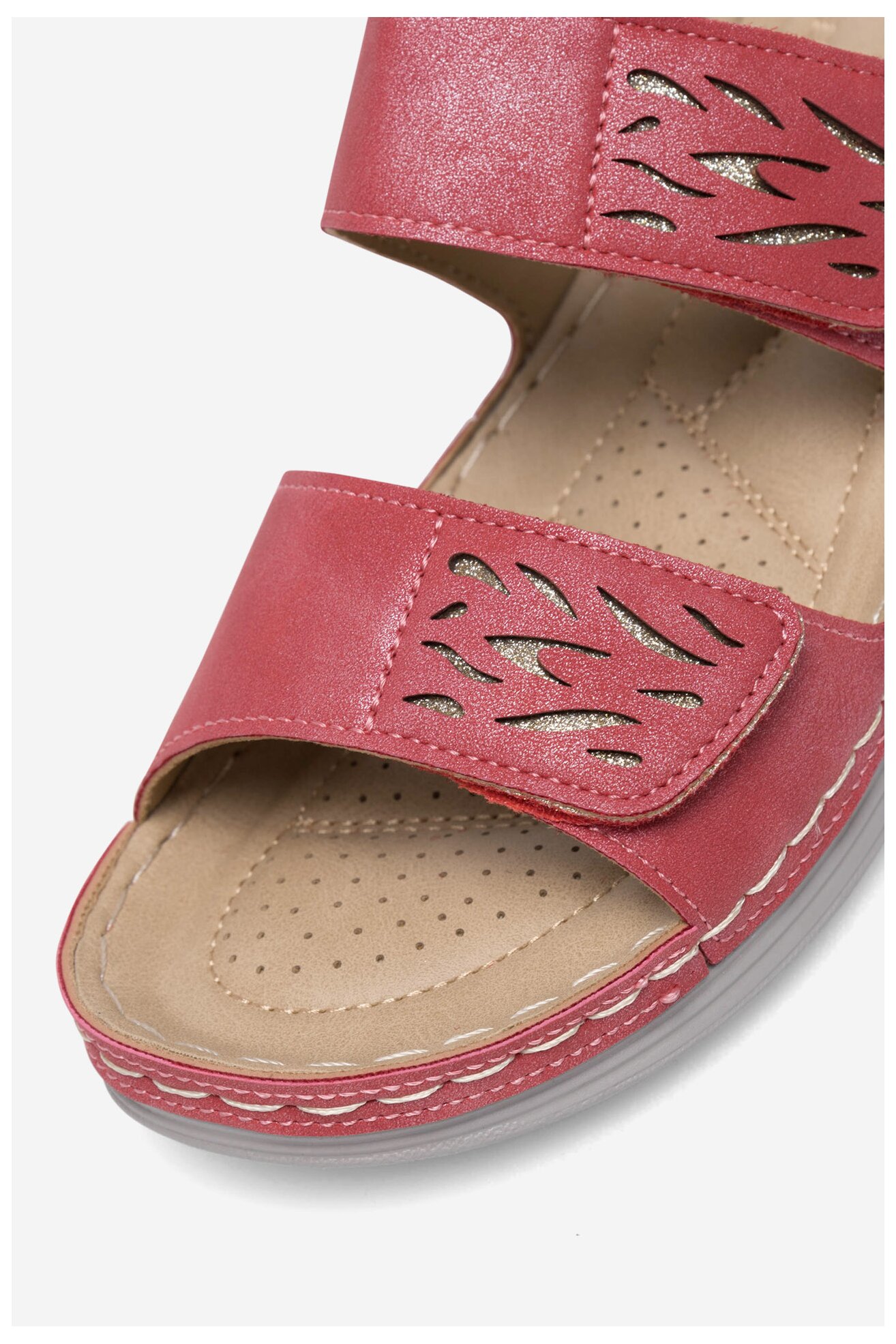 Klapki Clara Barson WYL05010-11 Czerwony