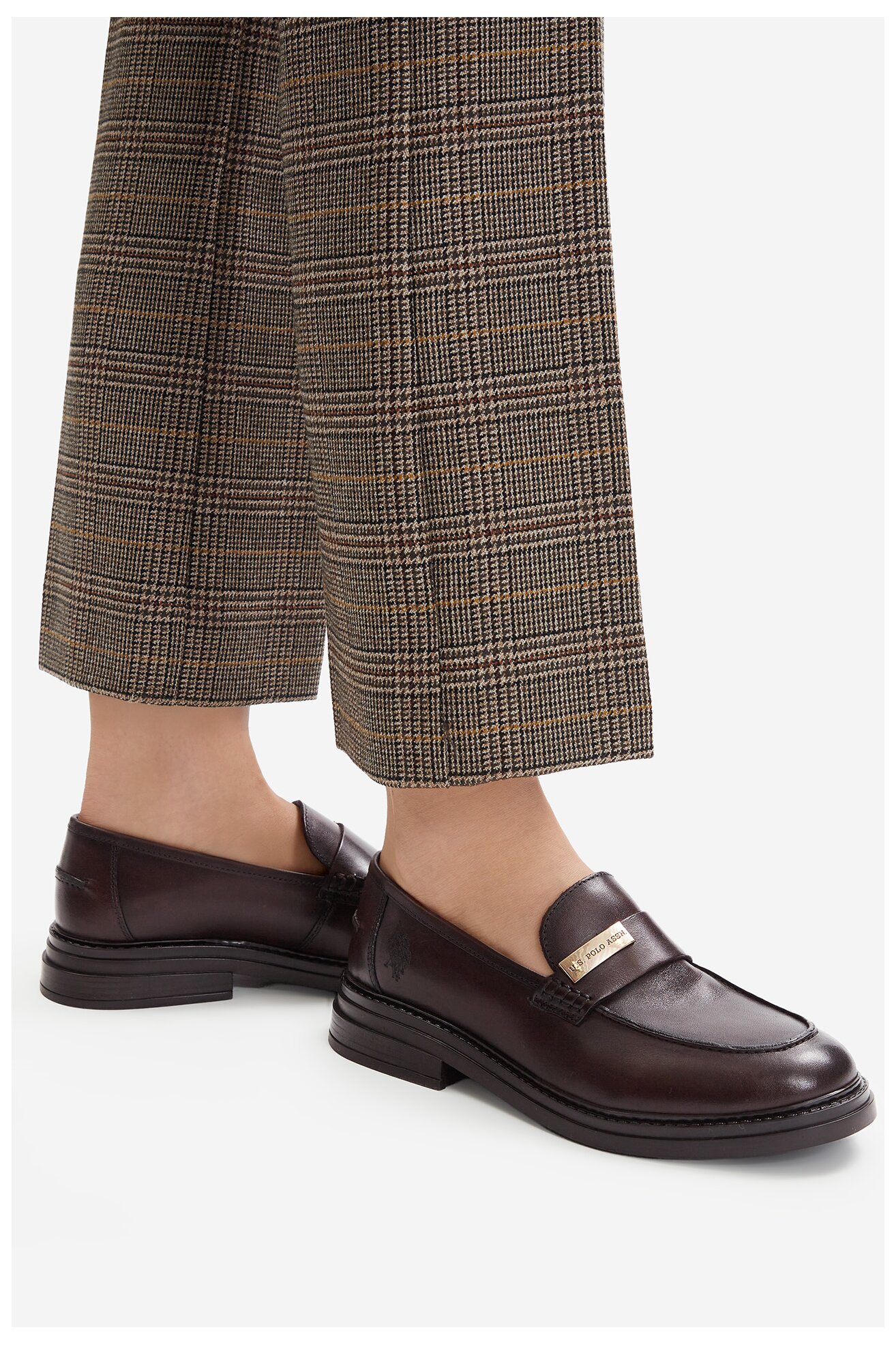 Mokasyn U.S. POLO ASSN. EO-ALYA001W/6L1 Brązowy