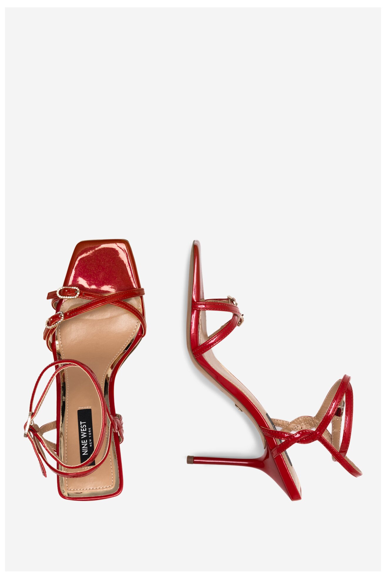 Sandały NINE WEST ZL23014CC Czerwony