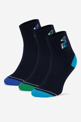 Шкарпетка Fila F8083-AW24 (3-PACK) ТЕМНО-СИНІЙ