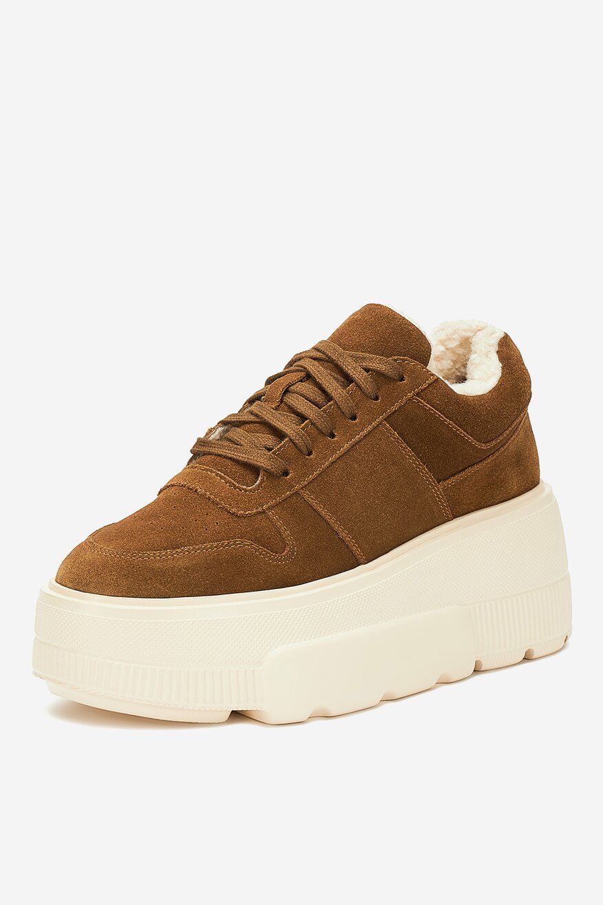 Badura - Sneakersy zamszowe ocieplane - 5905588966708
