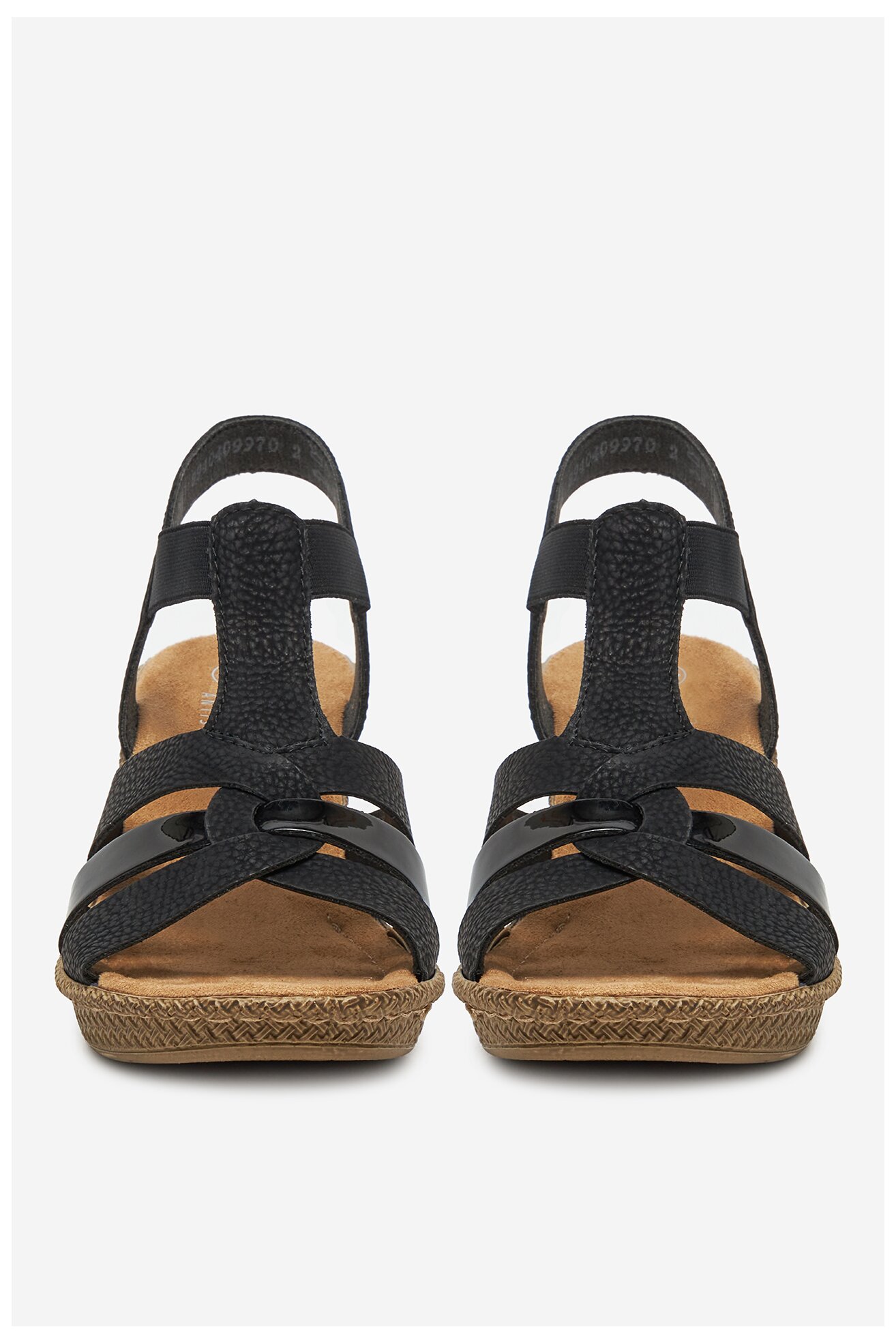 Szandál Rieker 665K3-00 FEKETE