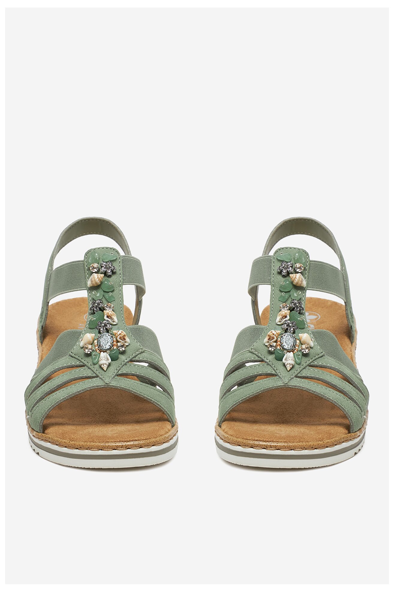 Szandál Rieker V0649-52 VILÁGOSZÖLD