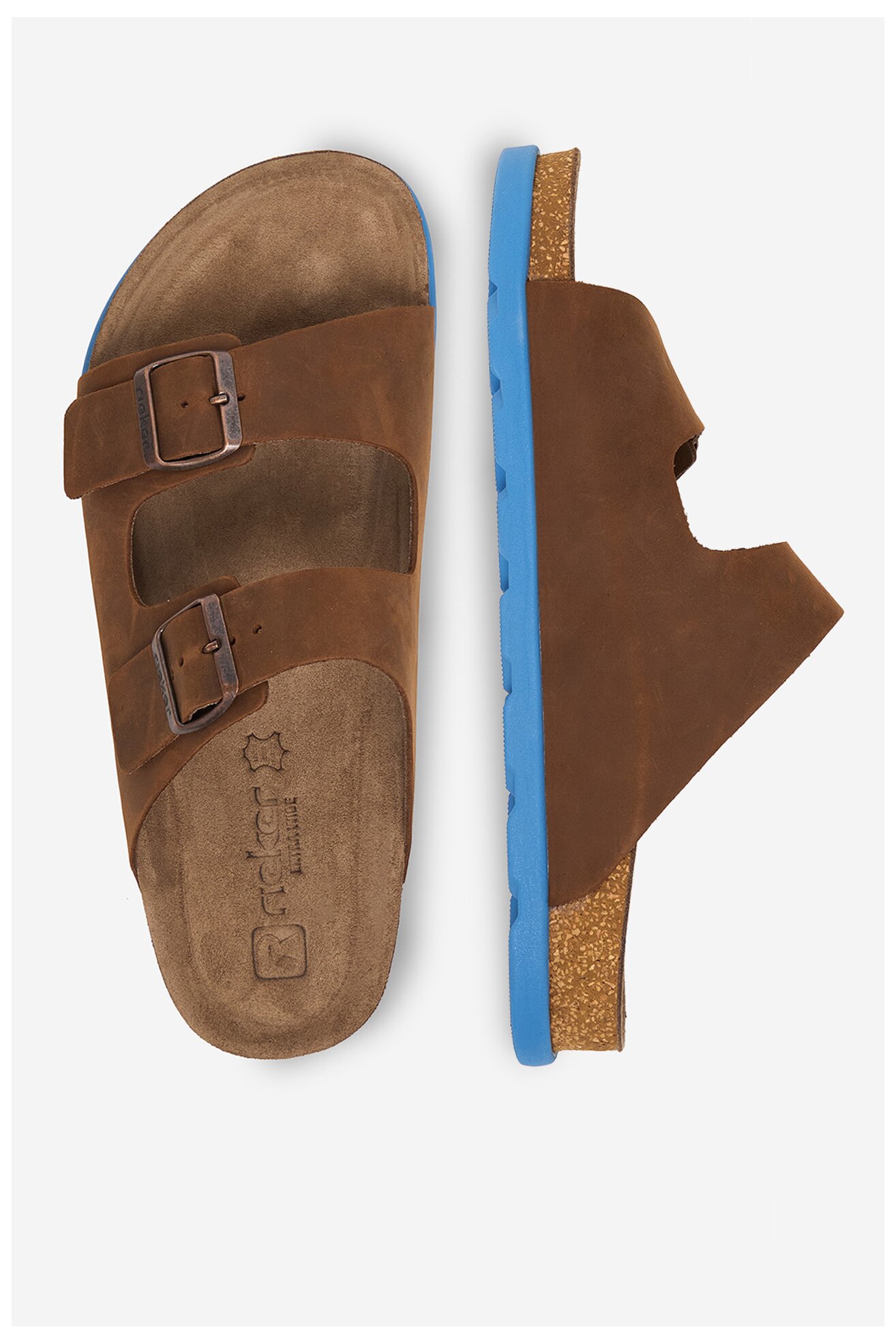 Klapki Rieker CEO-21190-28 Brązowy