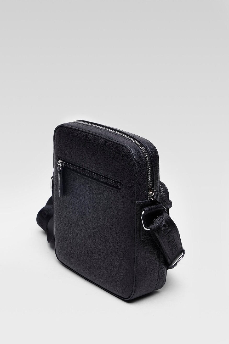 
                Gino Rossi - Saszetka skórzana czarna - 5903698859118