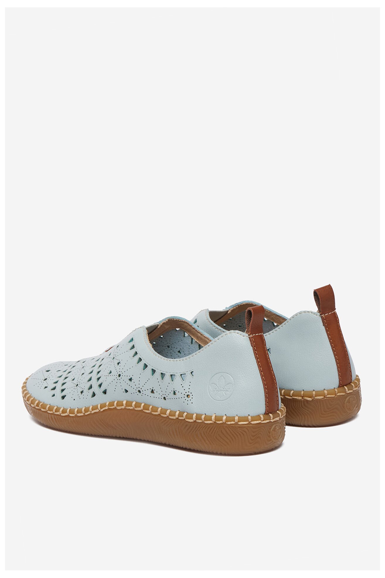 Półbuty Rieker CEO-N2452-10 Niebieski jasny