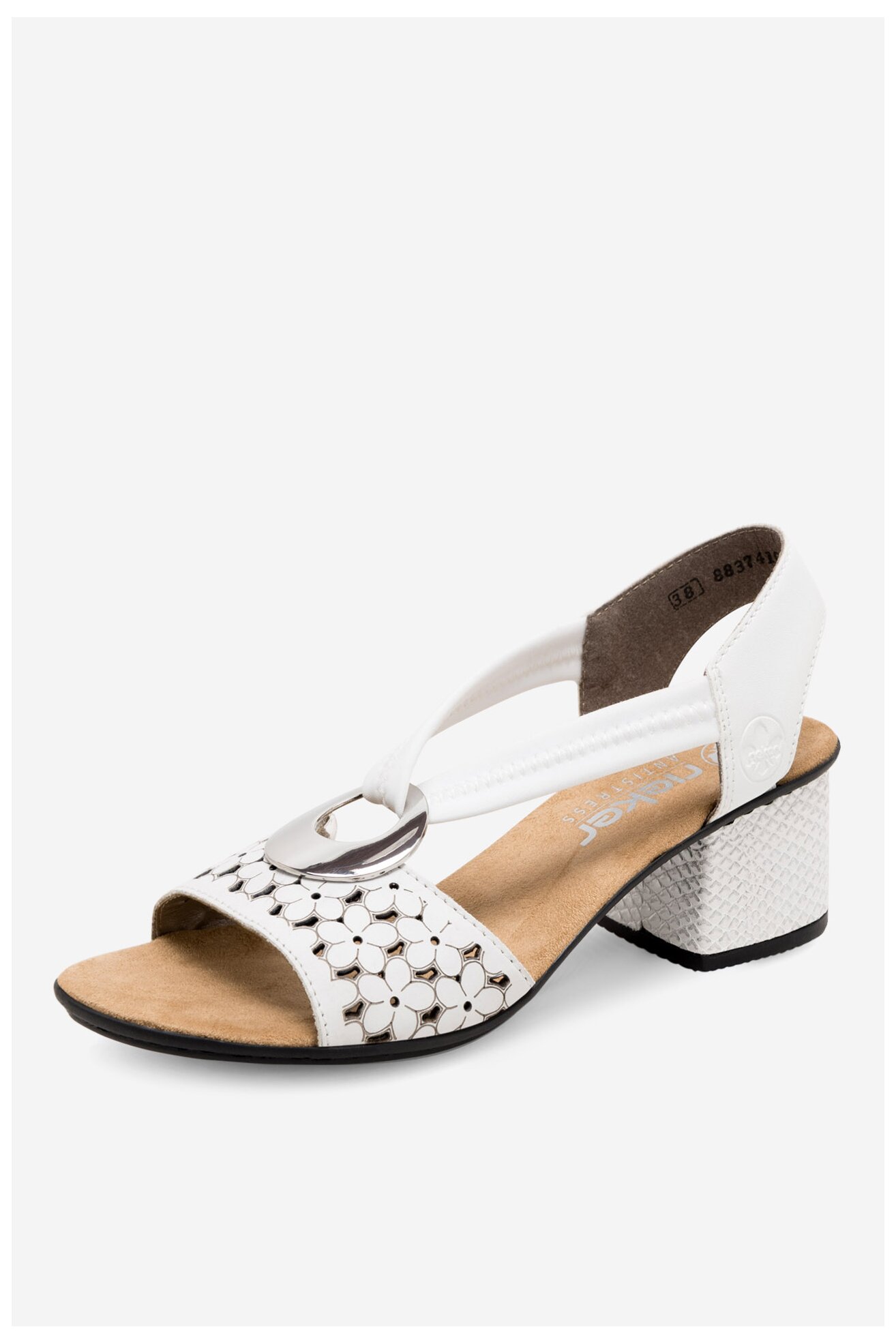 Sandały Rieker 64677-80 Biały