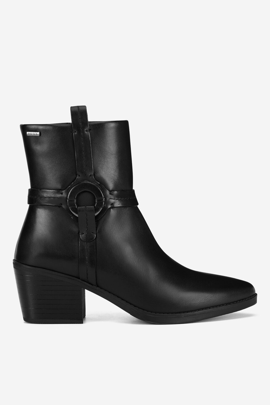 Mexx - Botki skórzane - 5905588995531