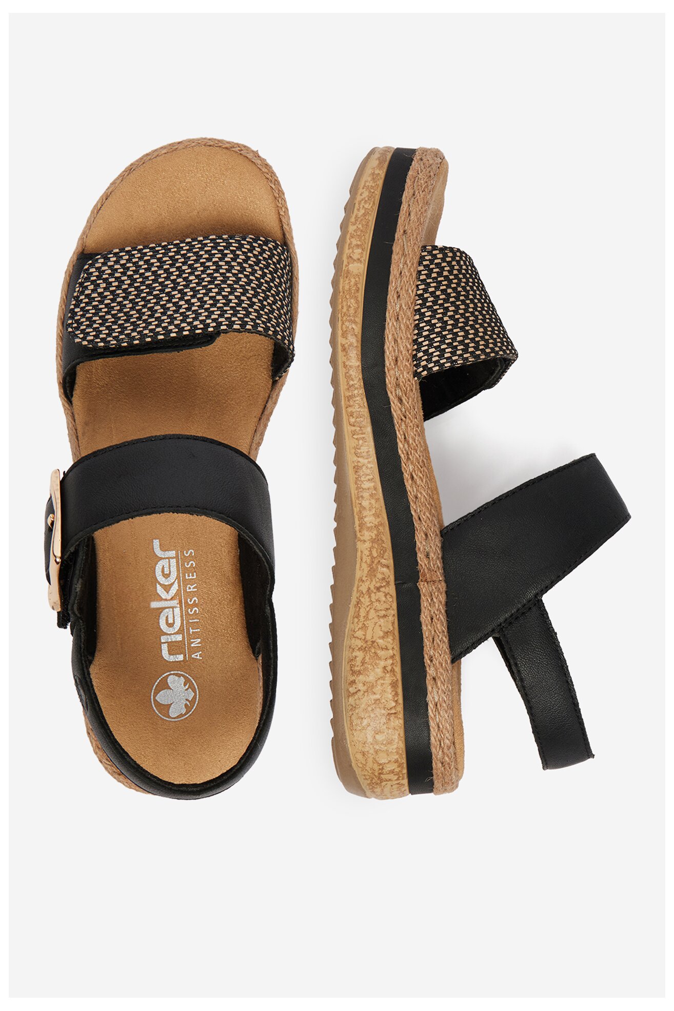 Sandały Rieker CEO-V0951-00 Czarny