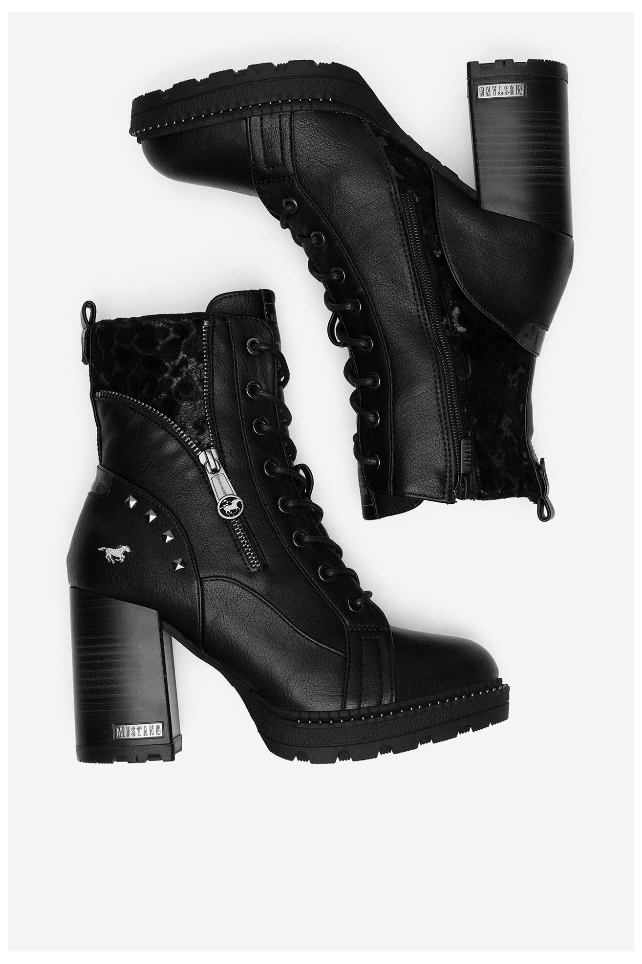 Trzewiki Mustang 1505-503-9 Czarny