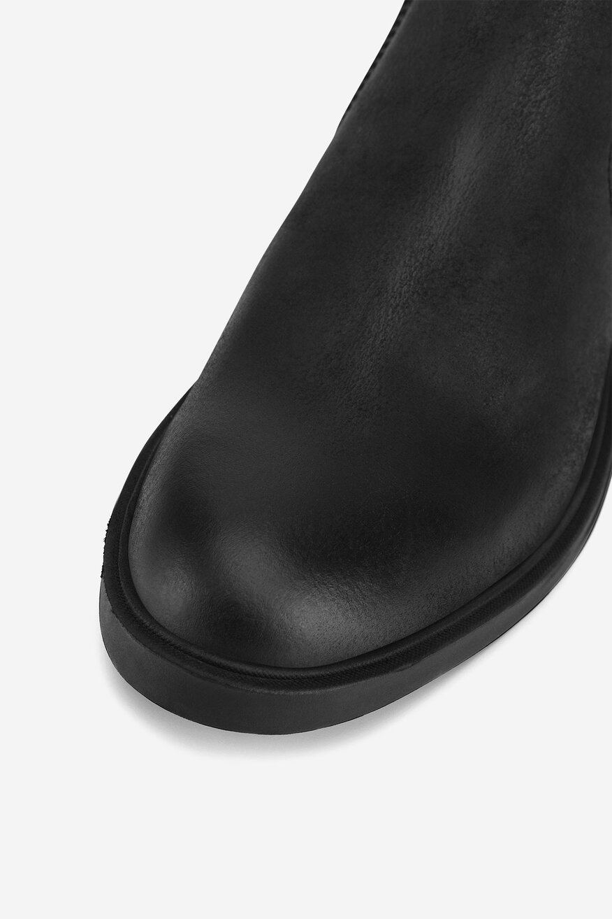 Mexx - Sztyblety skórzane ocieplane - 5903419549168