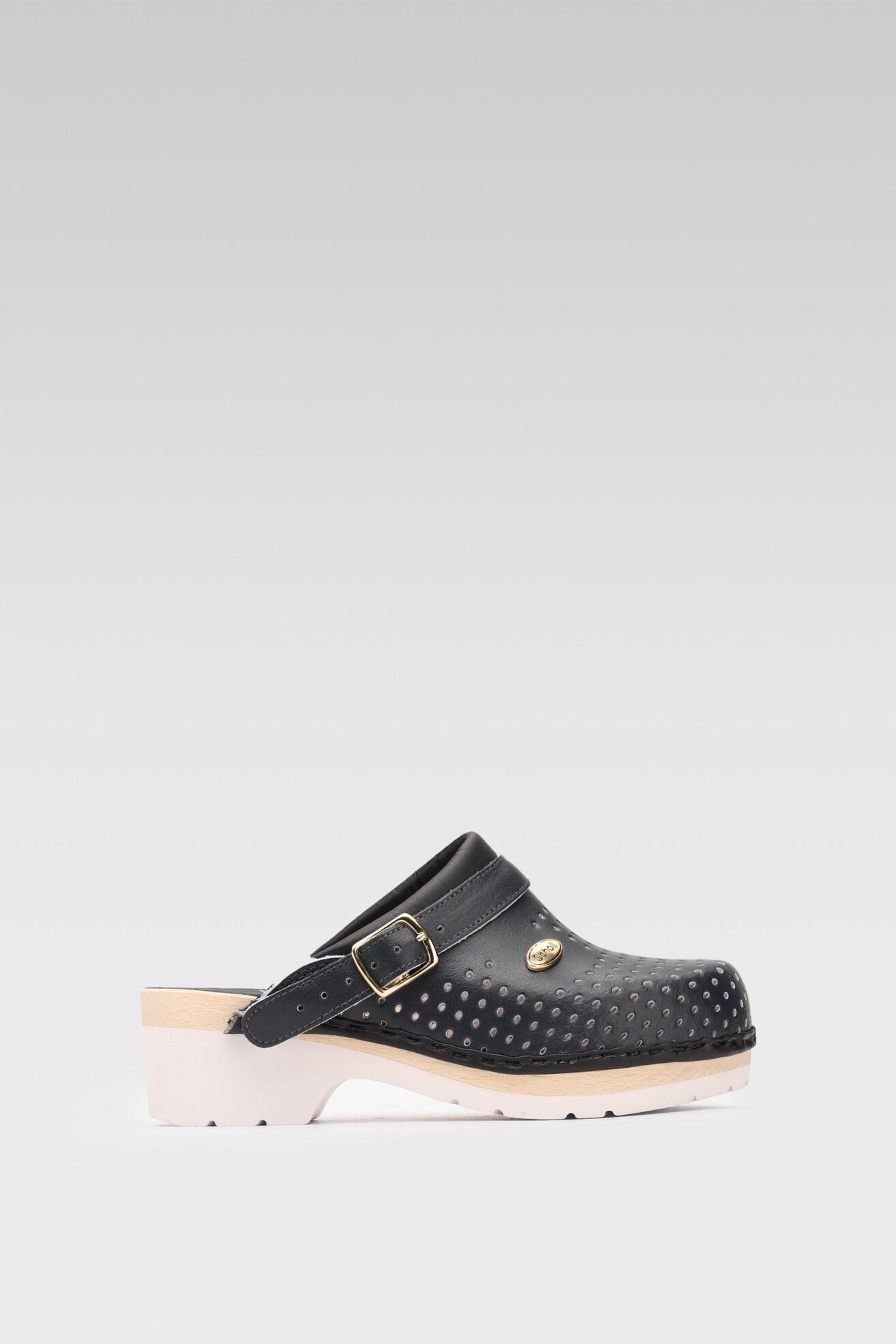 Klapki Scholl F20176 CLOG 1040 Granatowy