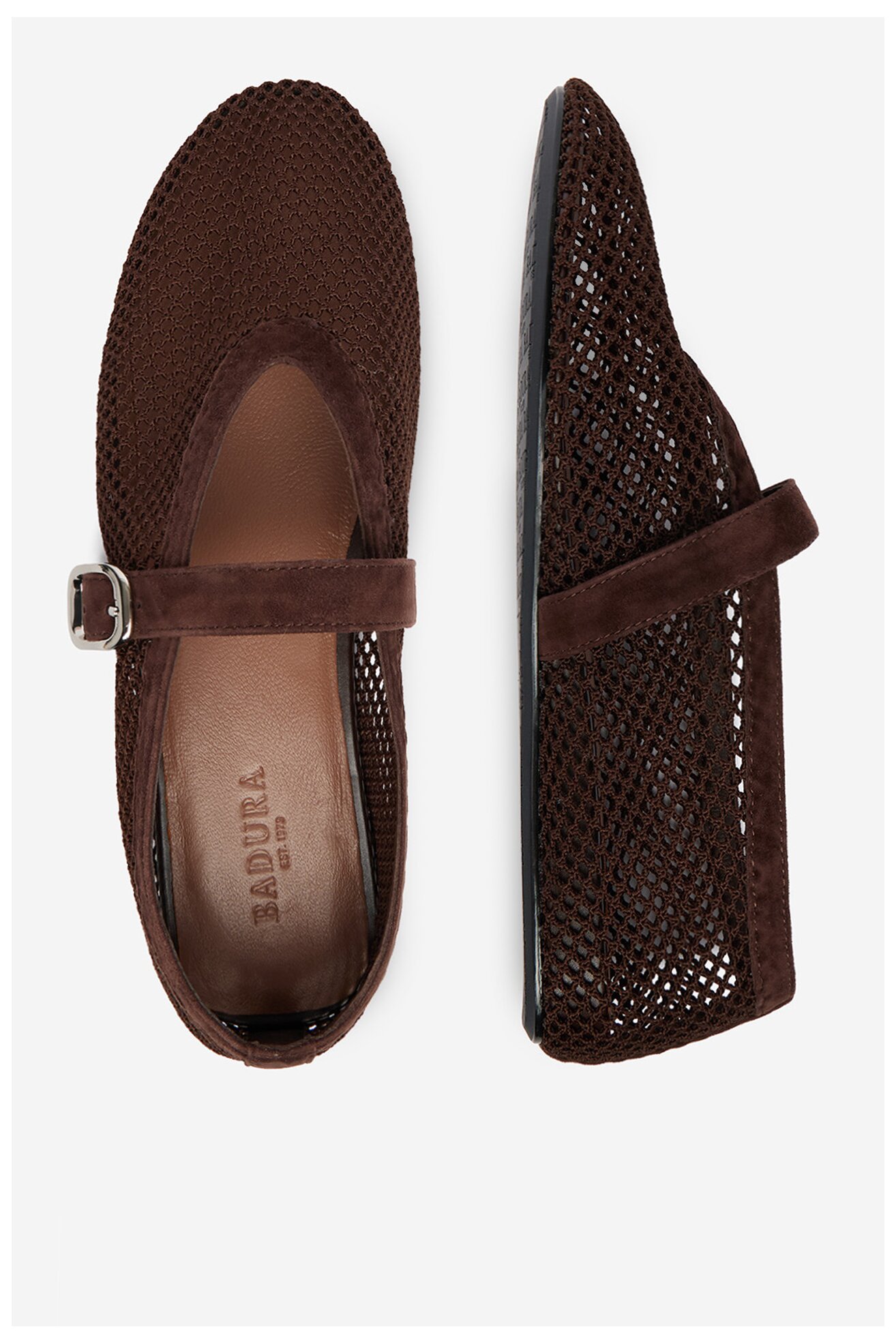 Baleriny Badura MIMOSA-SLT-24067P-52 Brązowy ciemny