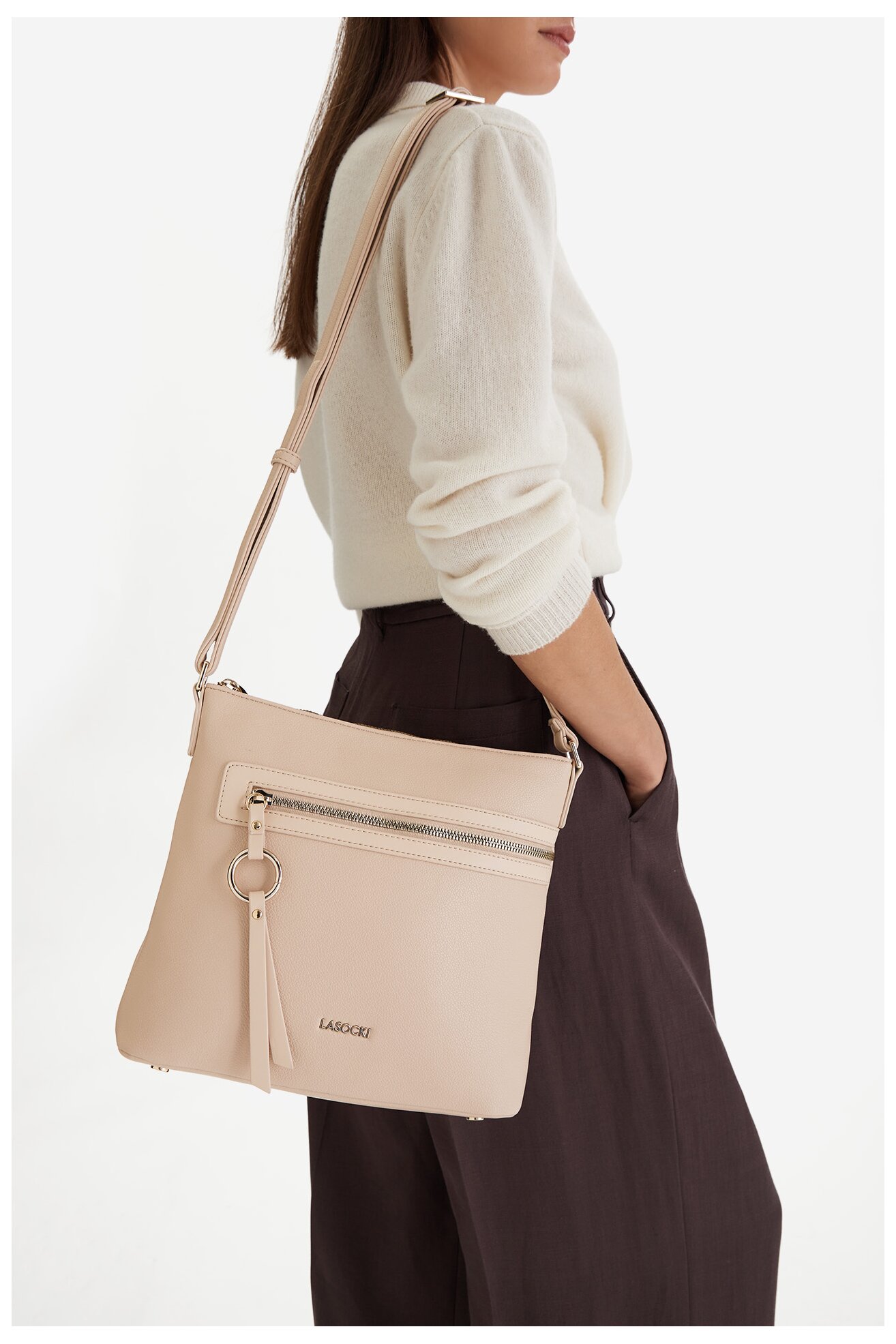 Сумка З Ремінцем Lasocki CEO-LSK-X-006-09 БЕЖЕВИЙ