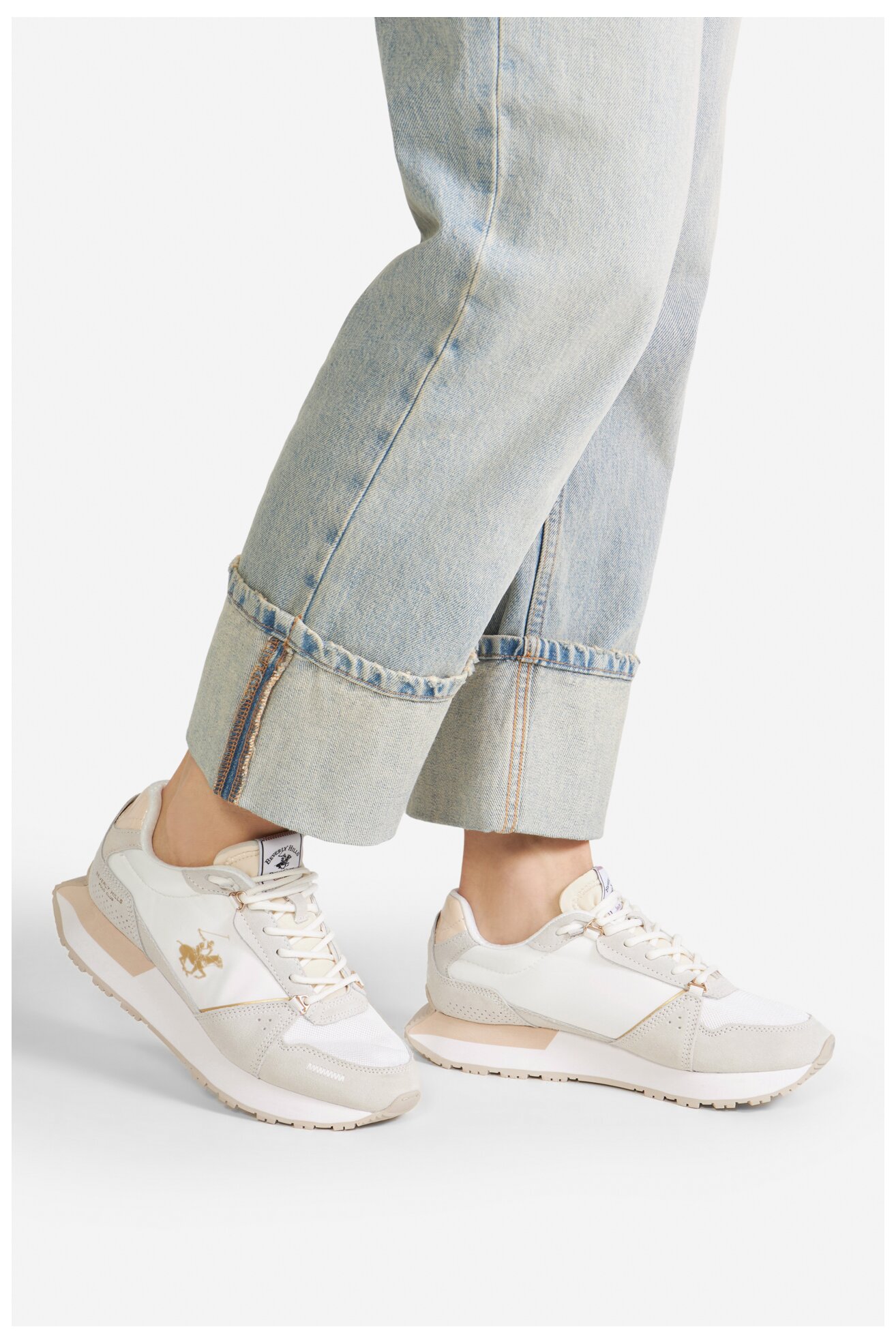 Obuwie sportowe Beverly Hills Polo Club CRUZ MIX 2 Beżowy