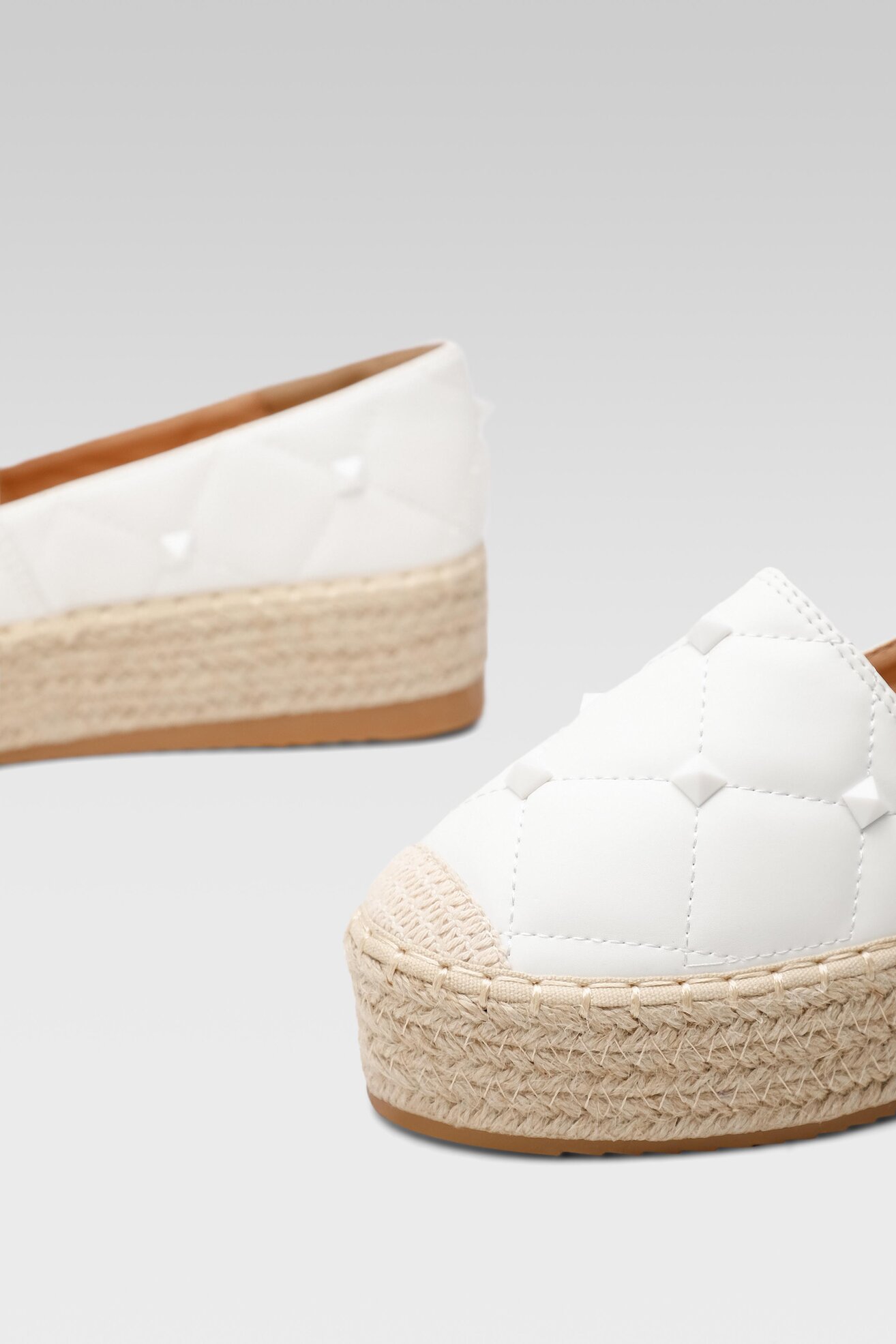 Espadryle DeeZee HIGH SUN WS020610-01 Biały