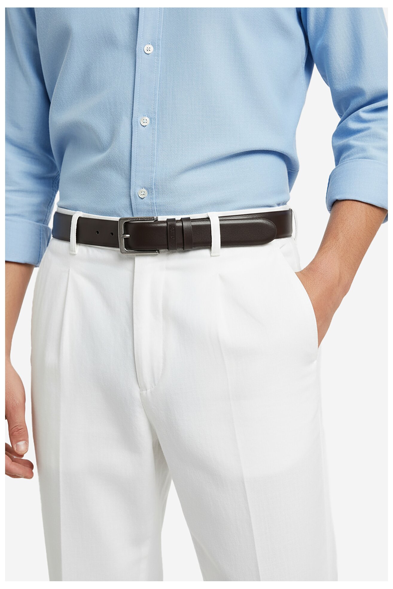 Curea bărbați Gino Rossi C-EIJAH-ZZ24068 MARO ÎNCHIS