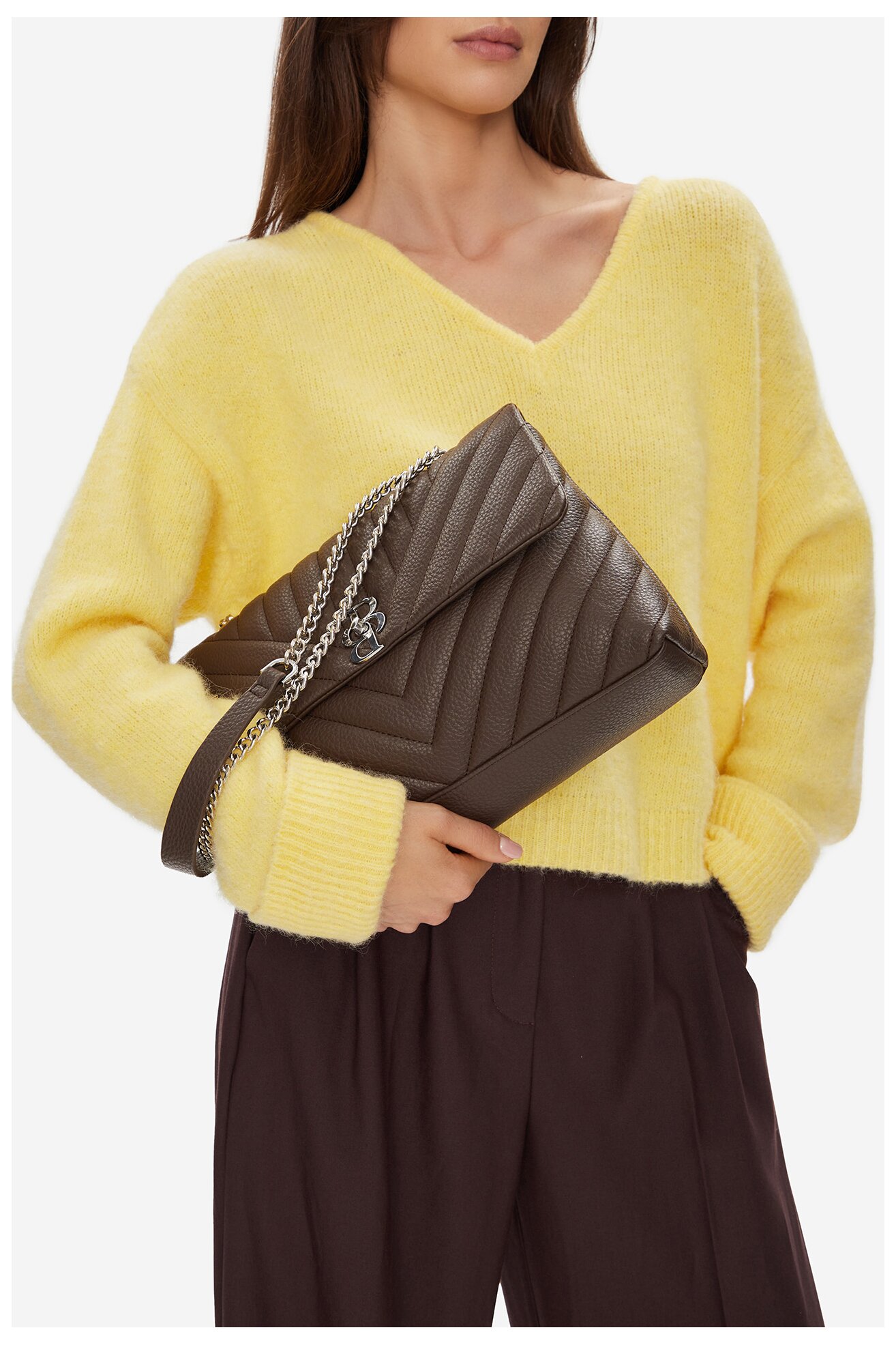 Geantă de mână Badura C-ADALE-XL8208 MARO ÎNCHIS