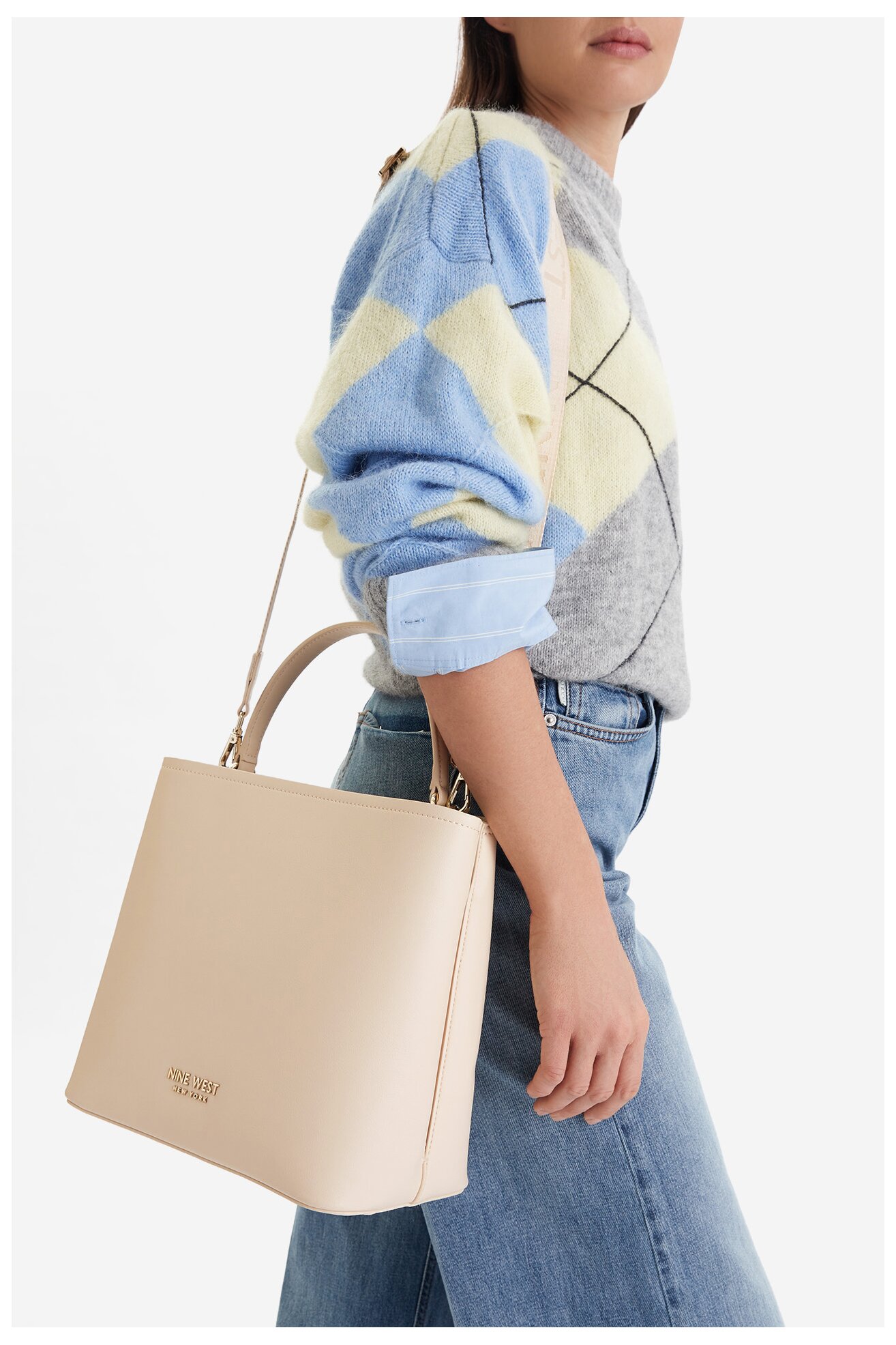 Дамска чанта NINE WEST CEO-Aera-LDA8888 СЛОНОВА КОСТ