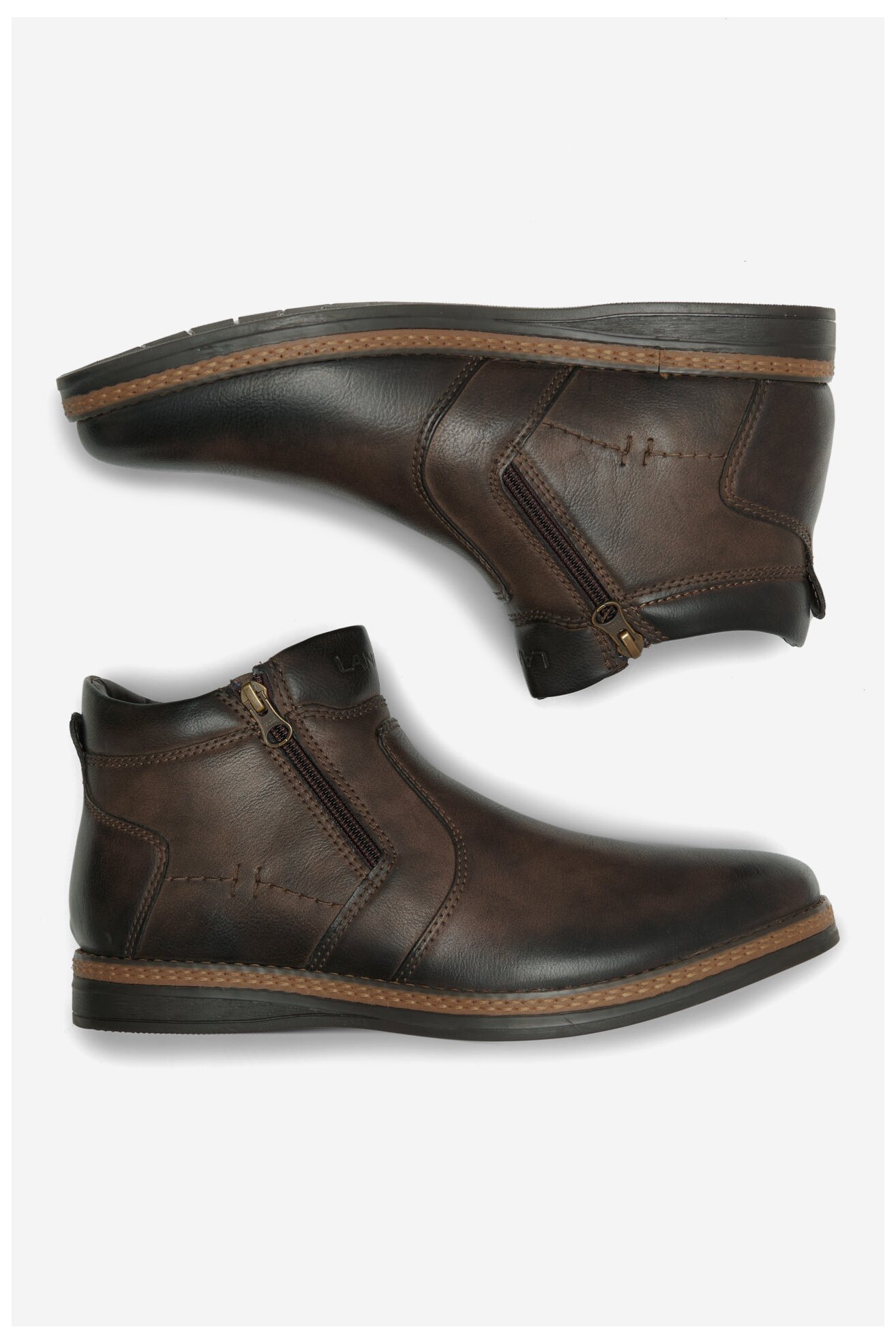 Боти Lanetti MBS-CARDIFF-10 ТЪМНОКАФЯВ