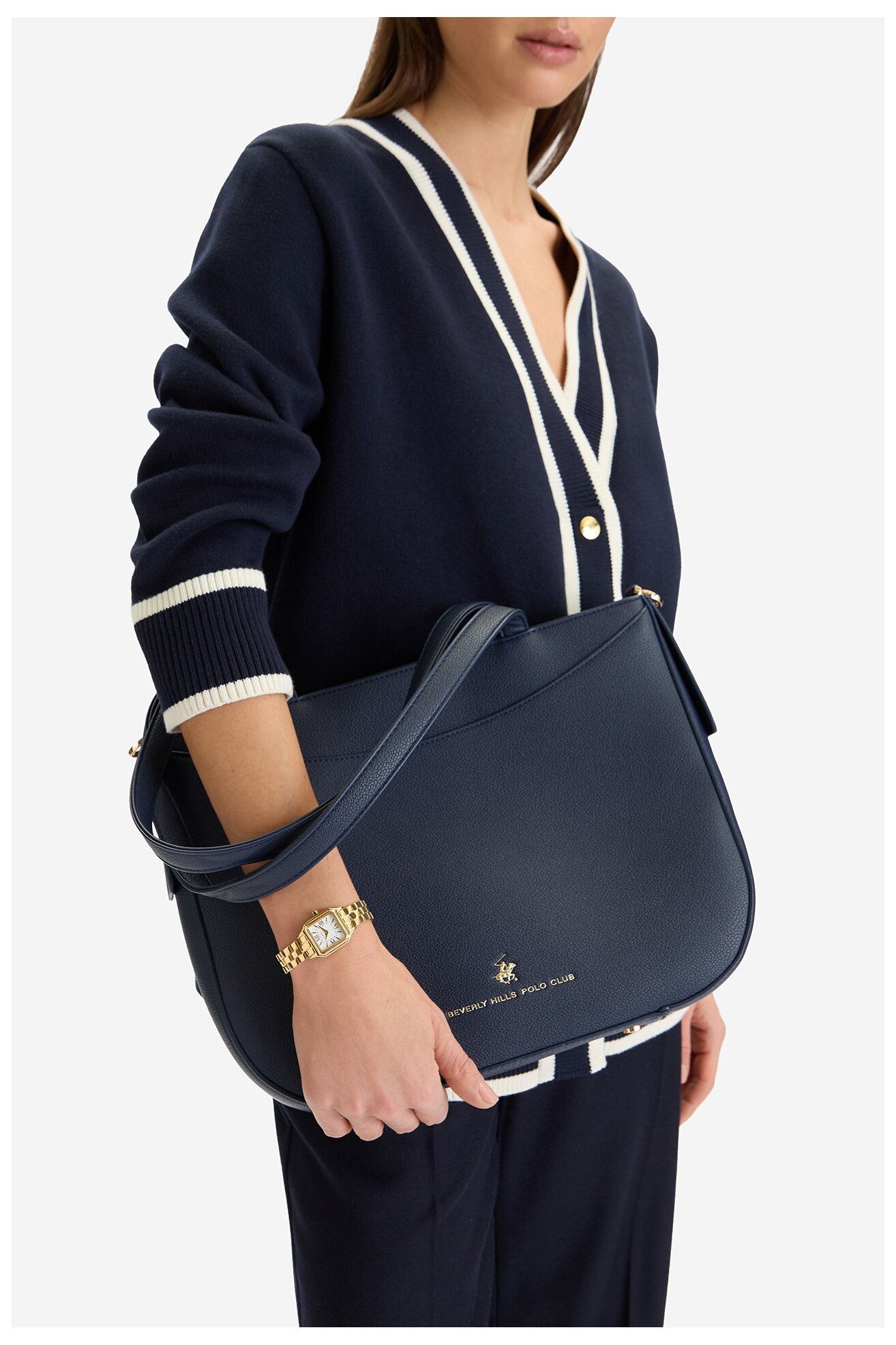 Kézitáska Beverly Hills Polo Club CWB-BHPC-C-005-07 SÖTÉTKÉK