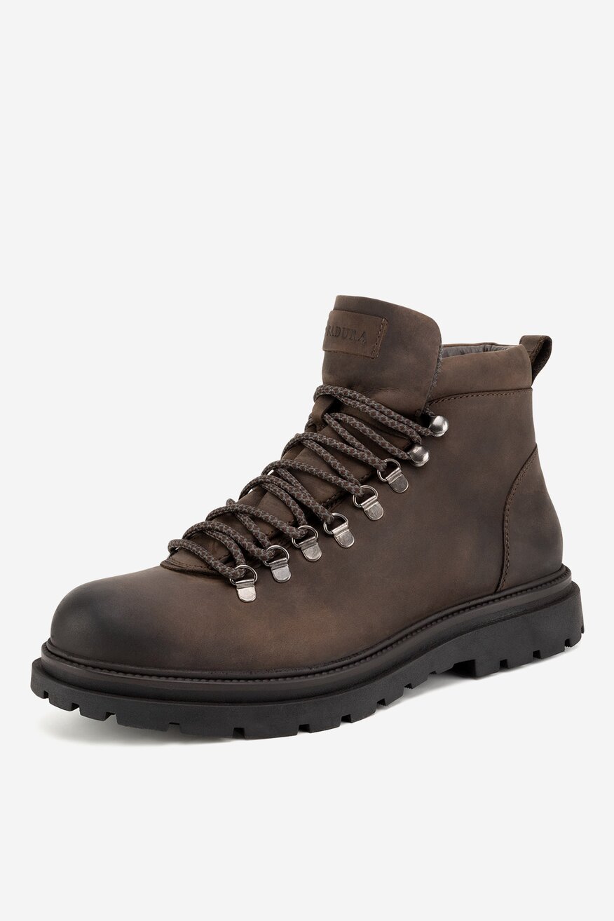 
                Badura - Trzewiki skórzane ocieplane - 5903419547935