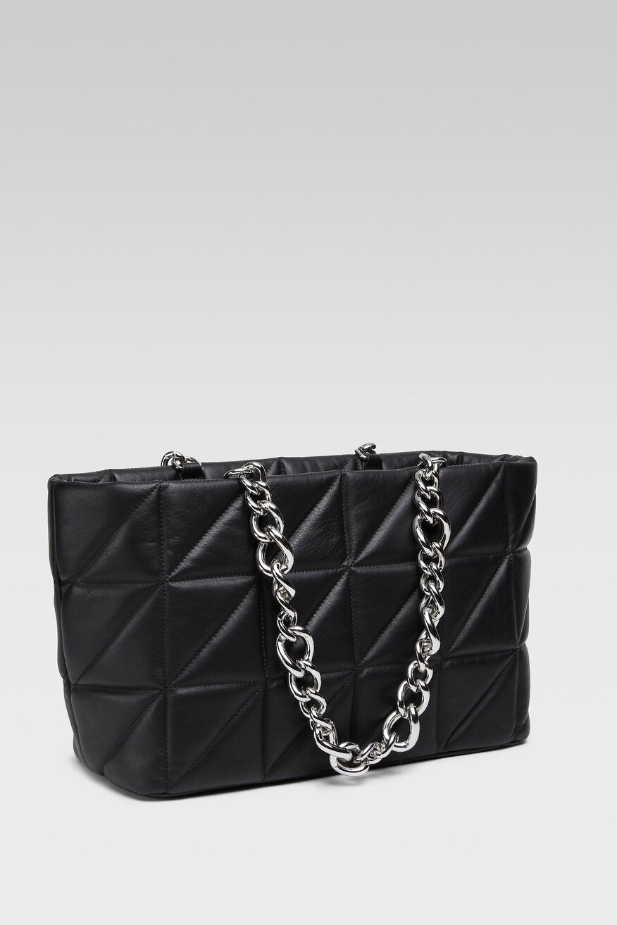 
                Badura - Torebka skórzana pikowana - 5904862415741