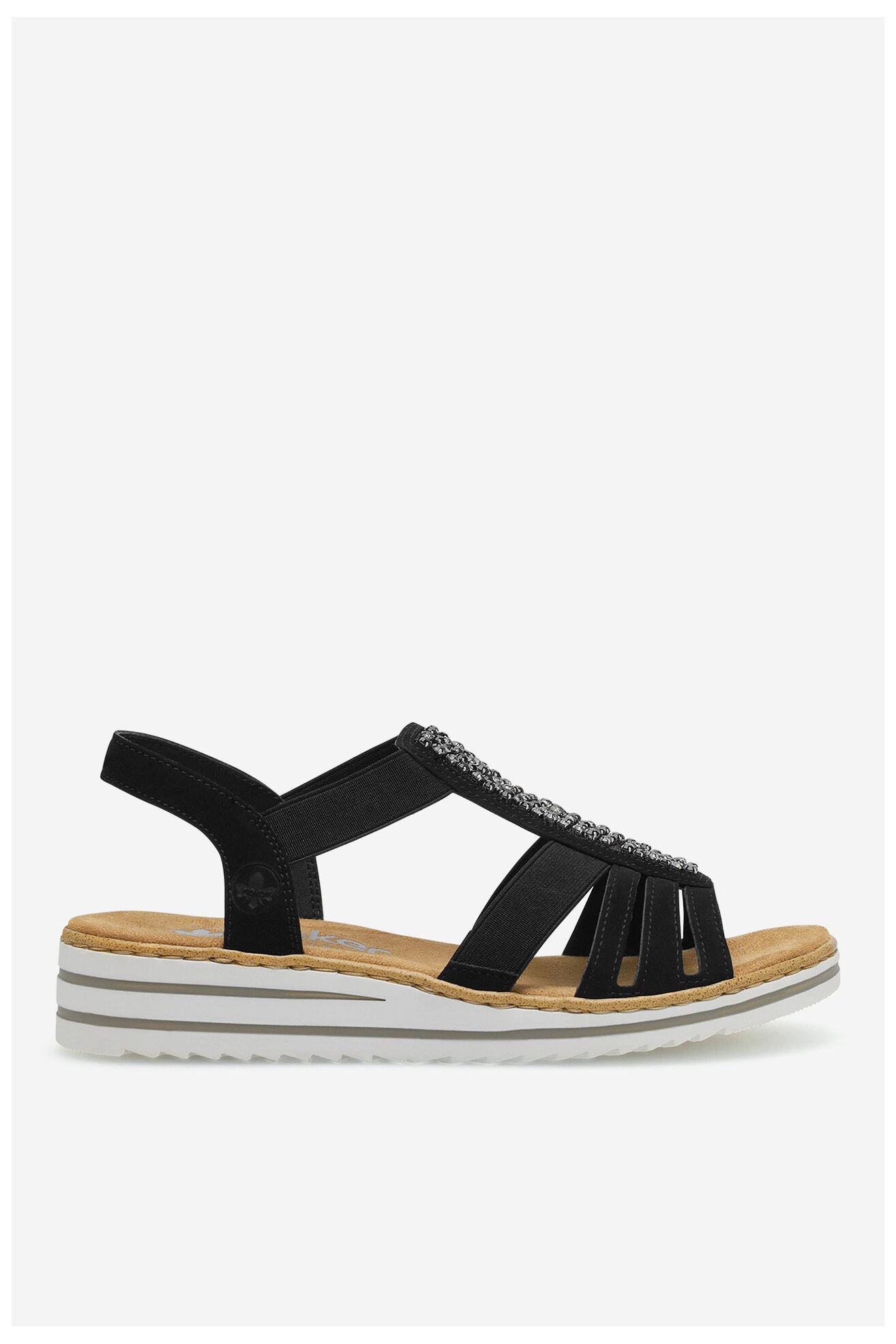 Sandały Rieker V0652-00 Czarny