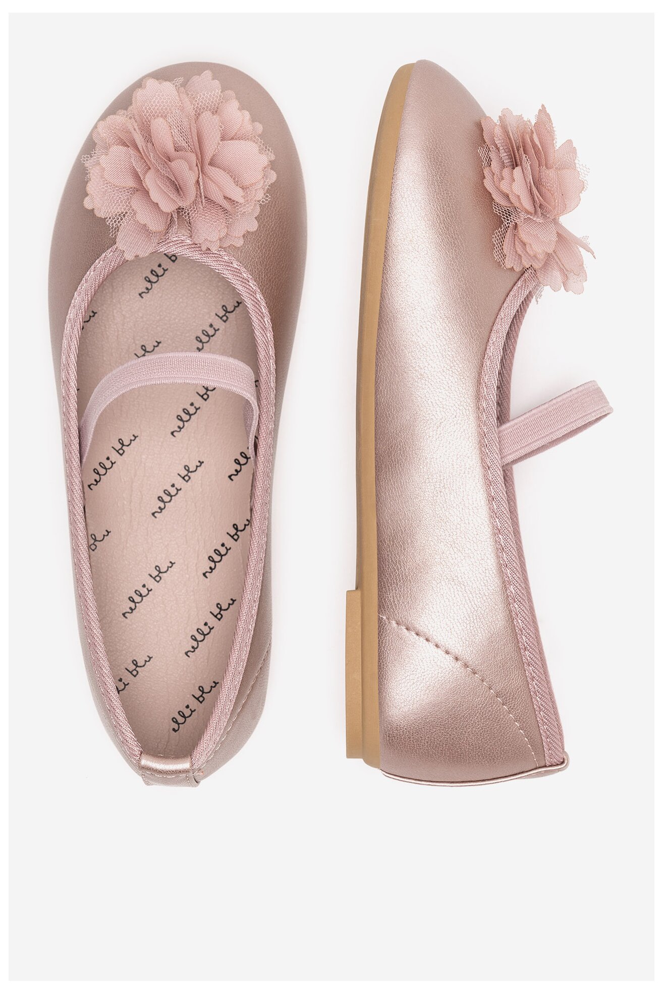 Baleriny Nelli Blu CM240723-11 Różowy