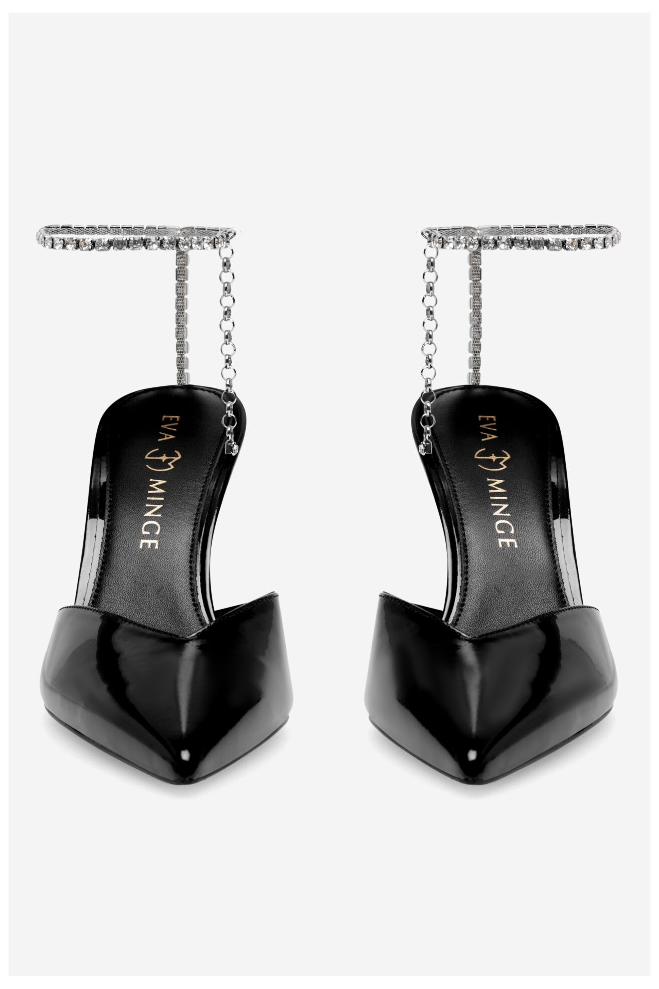 Pantofi cu toc EVA MINGE FLORENCIA-323-101-2 NEGRU