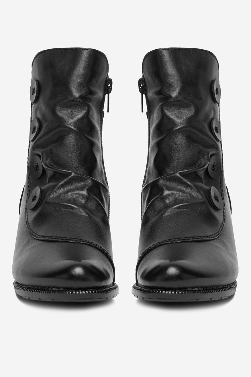 
                Rieker - Botki skórzane ocieplane - 2230085547086