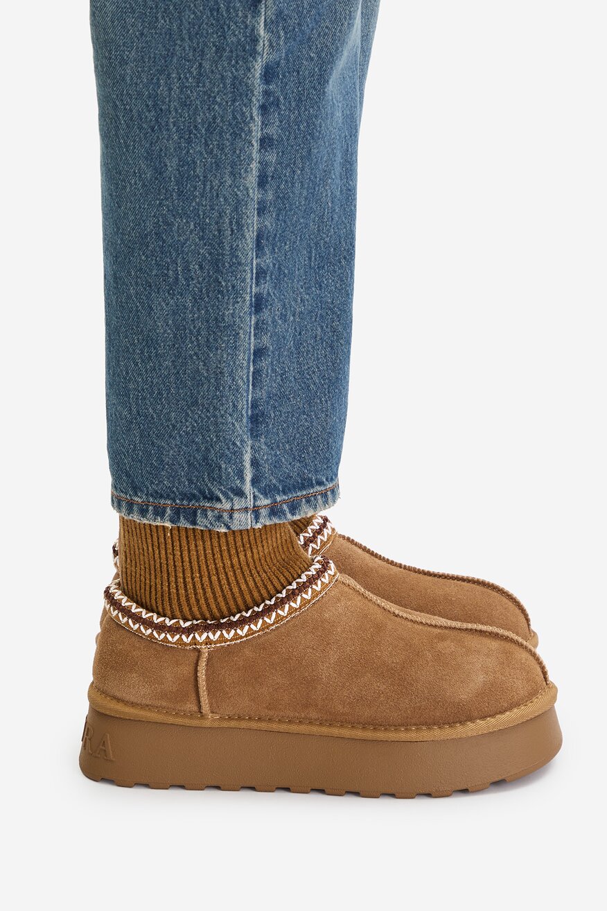 
                Badura - Śniegowce zamszowe ocieplane - 5906751274453