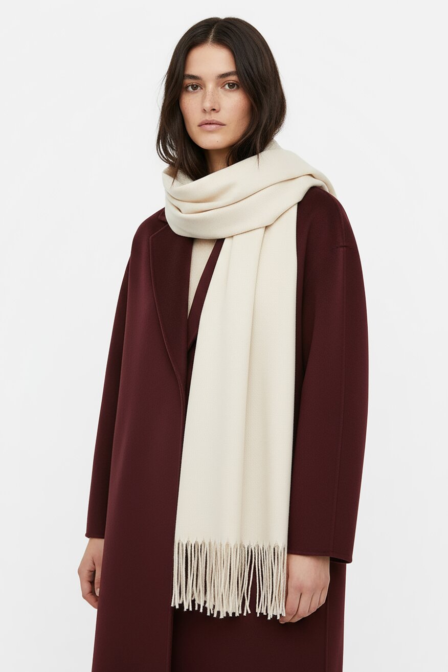 Eșarfă femei NINE WEST ALB - 5906751365458