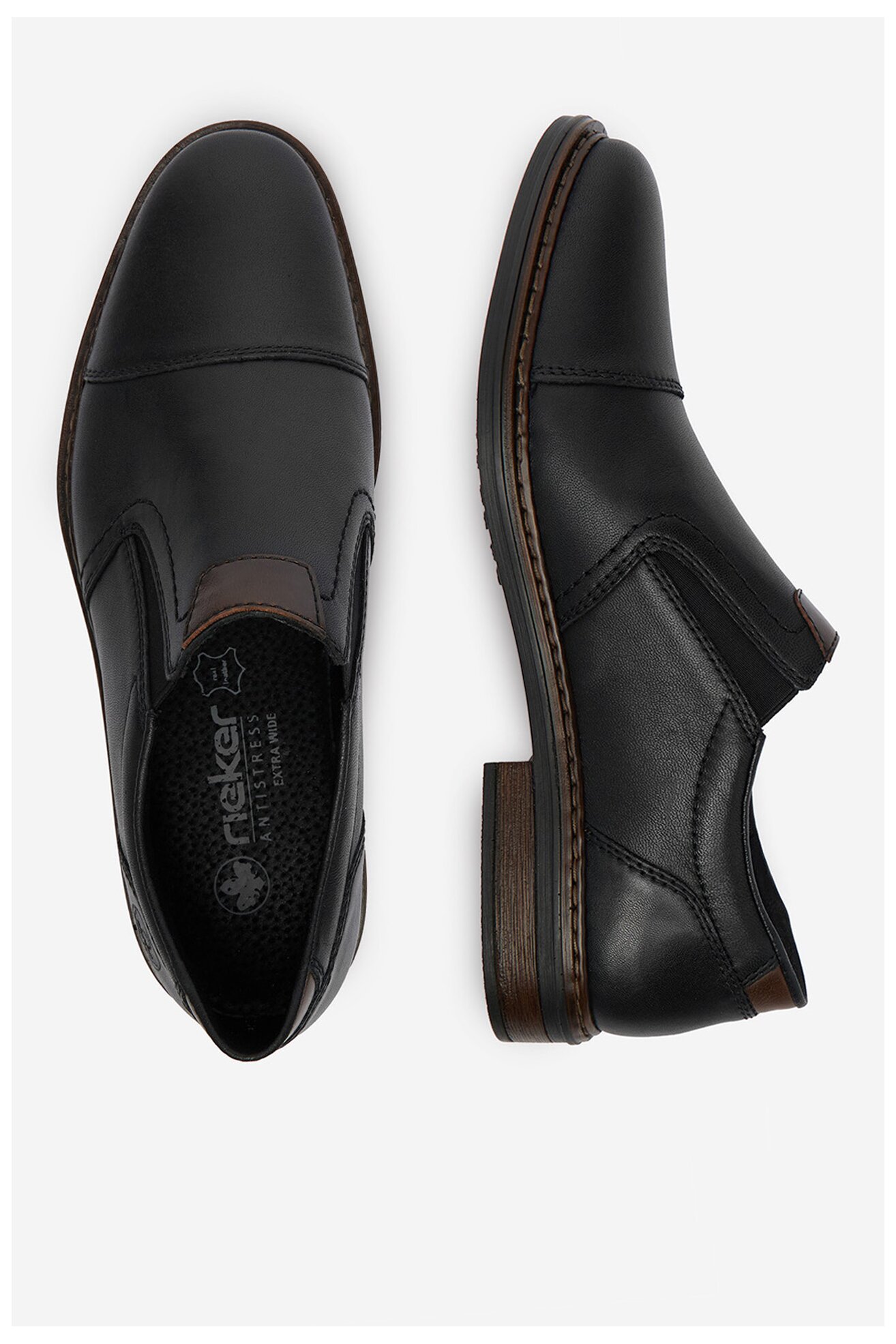 Półbuty Rieker CEO-17659-00 Czarny