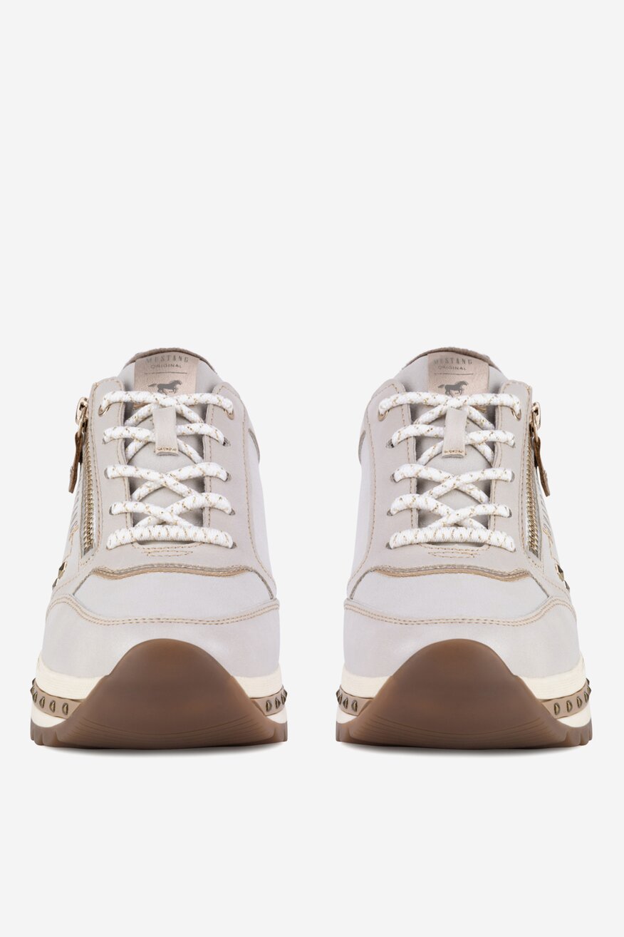 Mustang - Sneakersy na platformie - 5905588862642