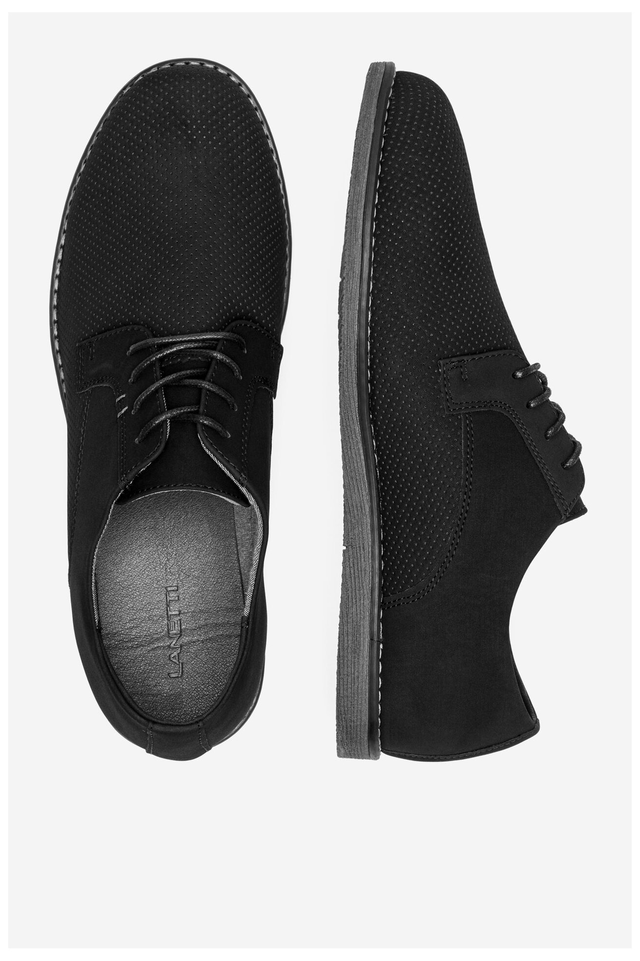 Pantofi casual Lanetti MYL8486-9 NEGRU