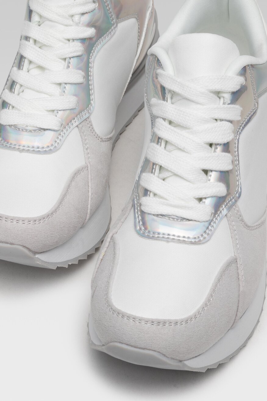 
                Nylon Red - Sneakersy pastelowe białe - 5904248472443