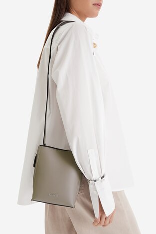 Сумка З Ремінцем Gino Rossi EO-LX0293 СВІТЛО-СІРИЙ